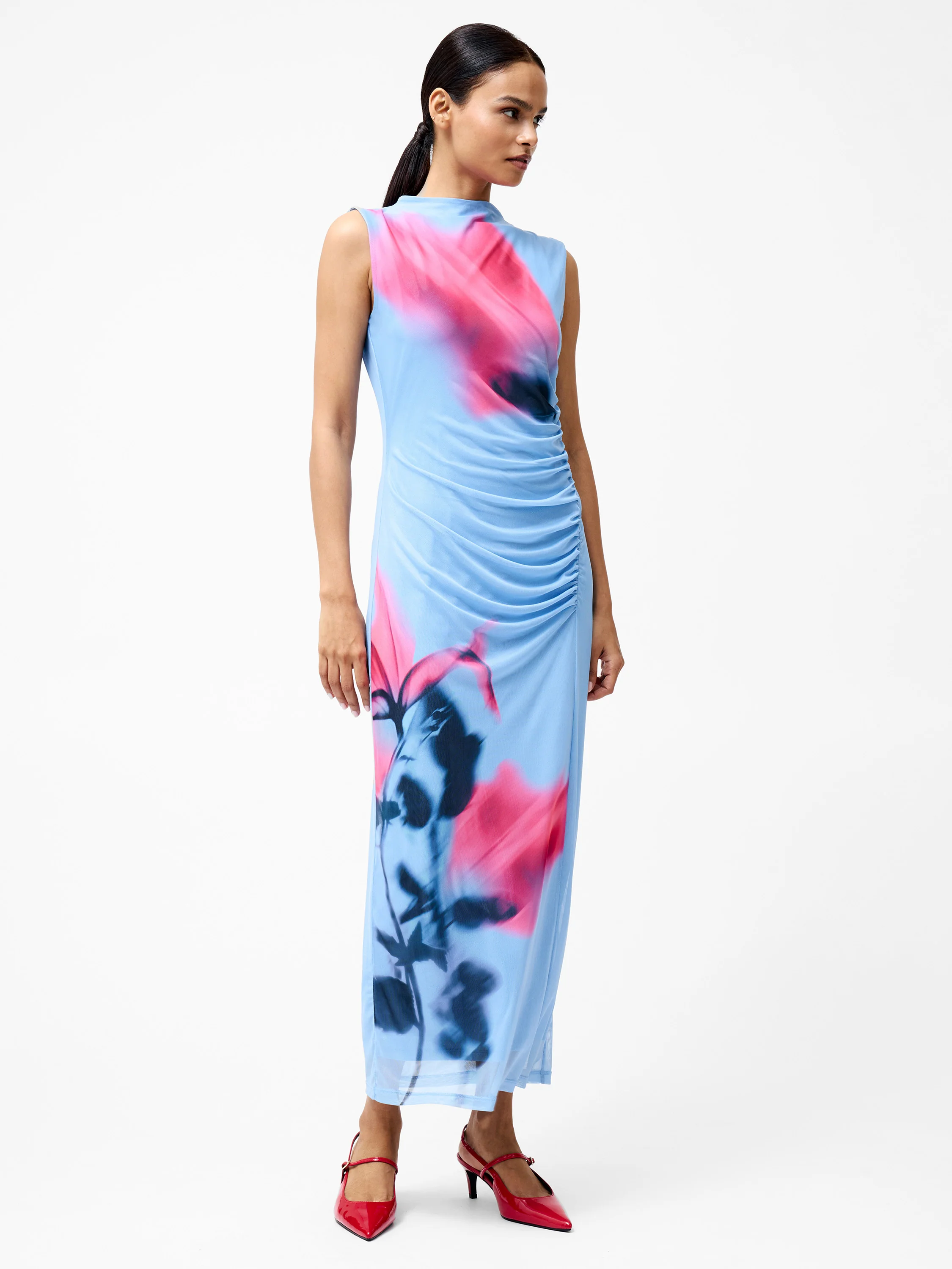 Smokey Placement Sleeveless Floral Maxi Dress - Image 3