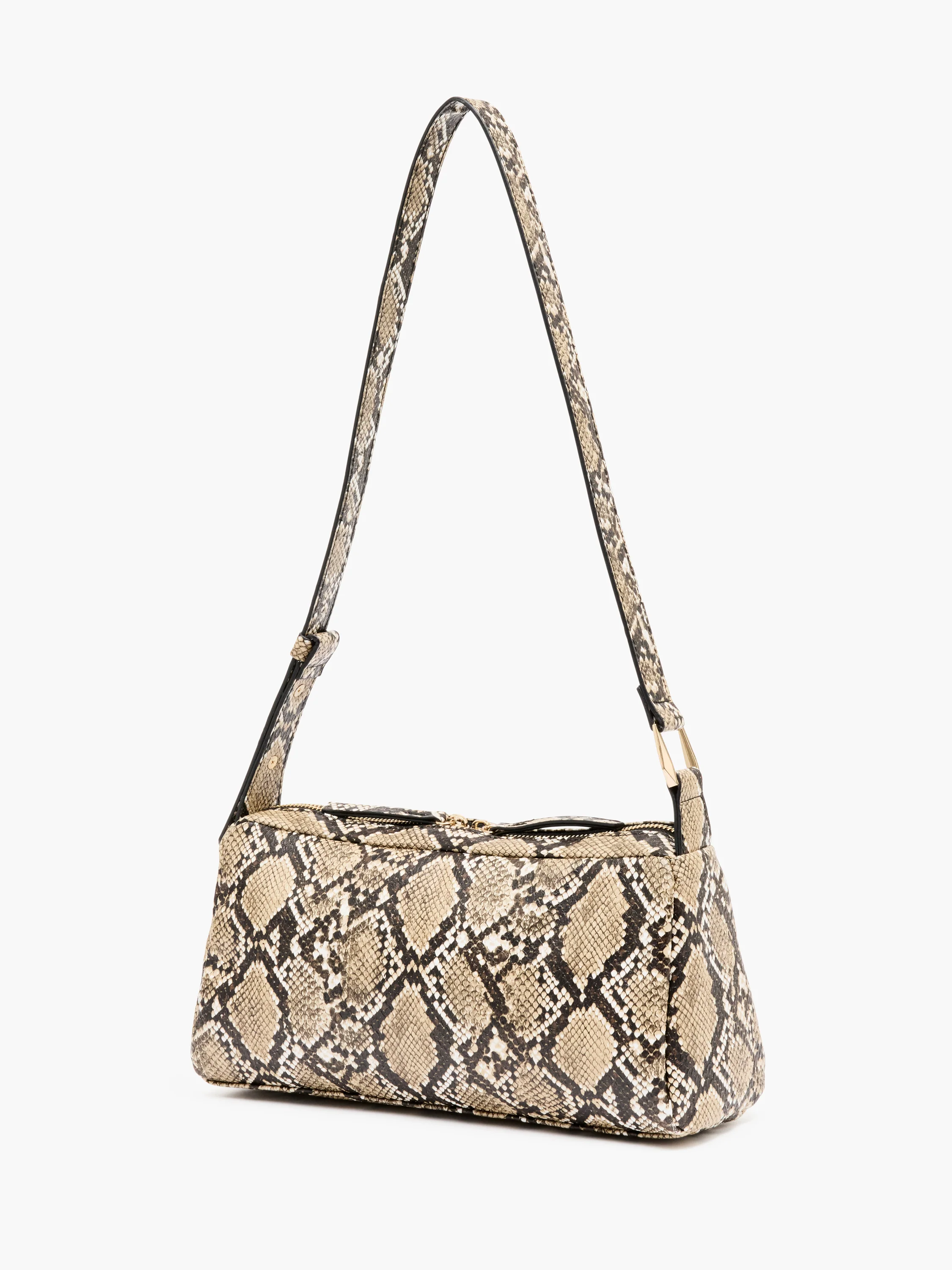 Snakeskin Handle Baguette Bag - Image 3