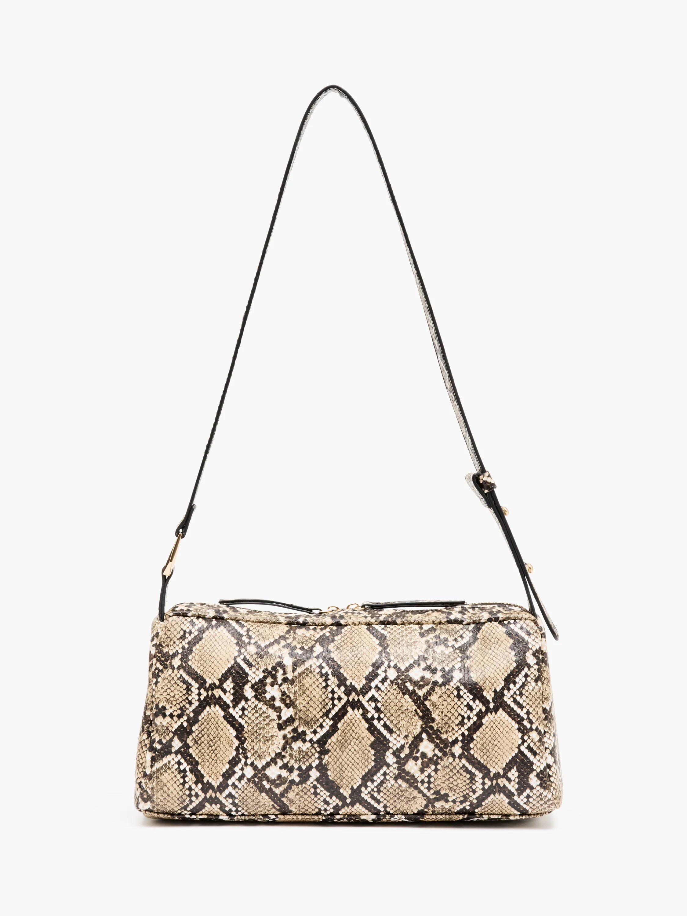 Snakeskin Handle Baguette Bag - Image 5