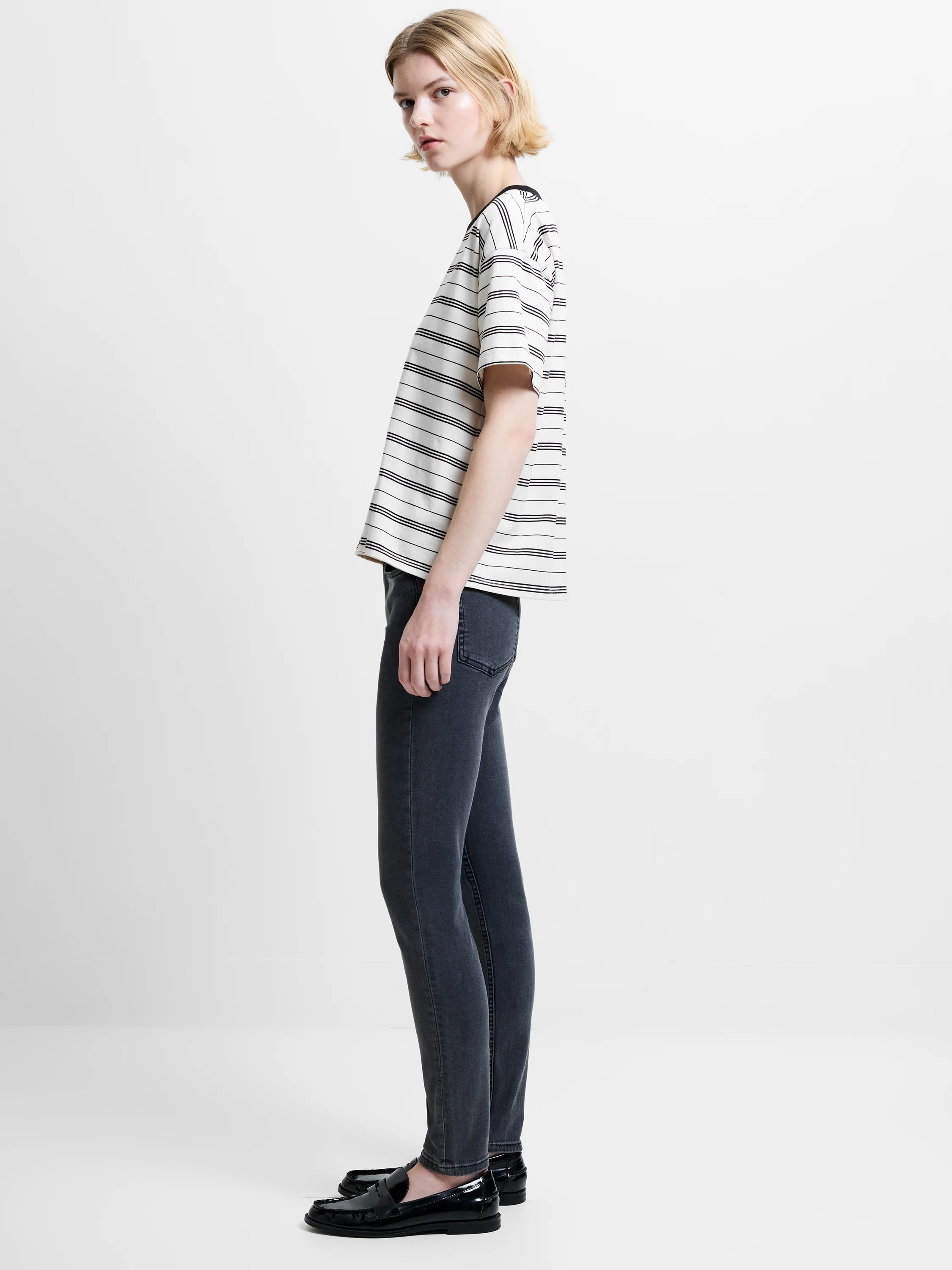 Soft Stretch Denim High Rise Skinny Jeans 30 Inch - Image 3