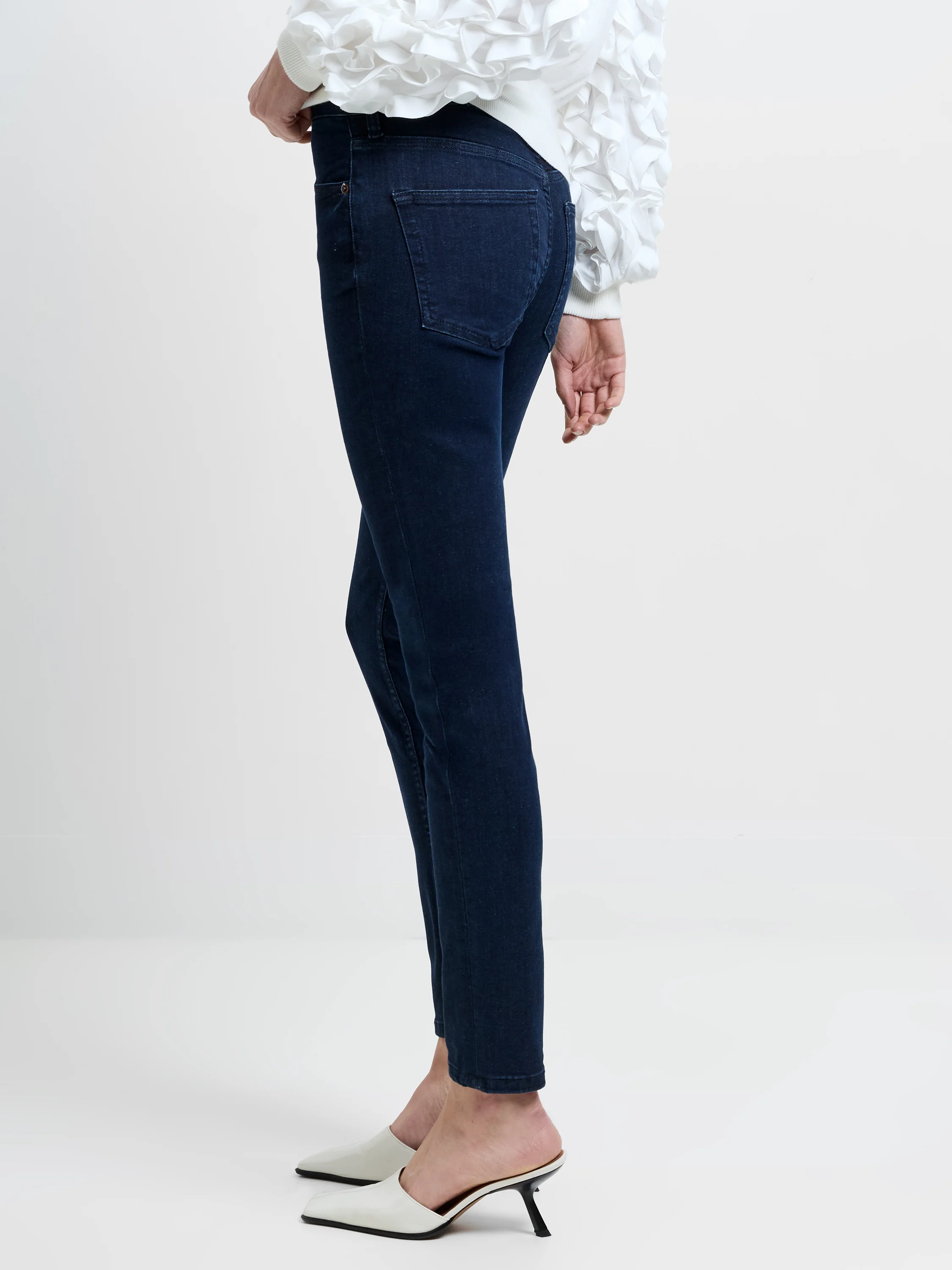 Soft Stretch Denim High Rise Skinny Jeans 30 Inch - Image 4