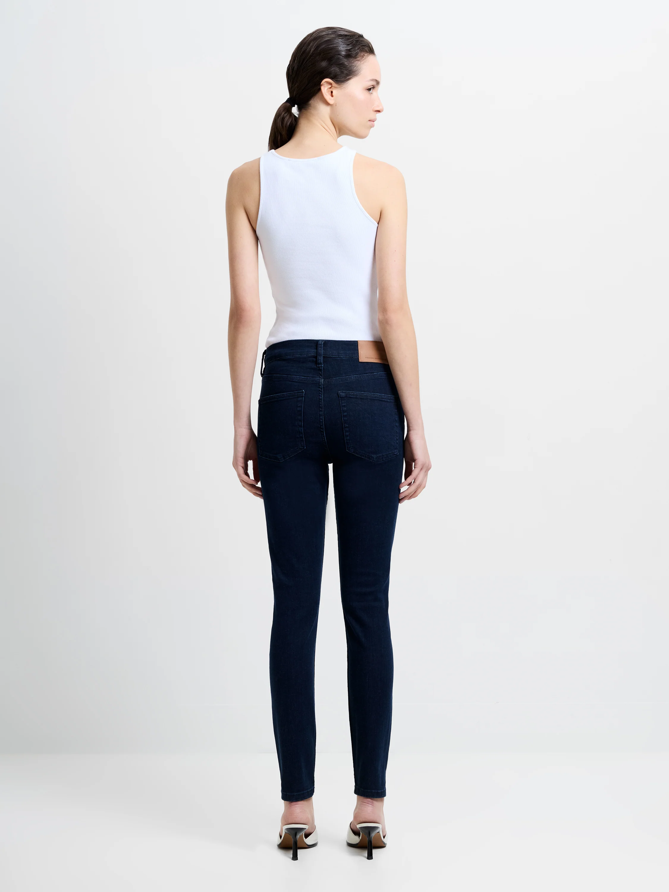 Soft Stretch Denim High Rise Skinny Jeans 30 Inch - Image 6