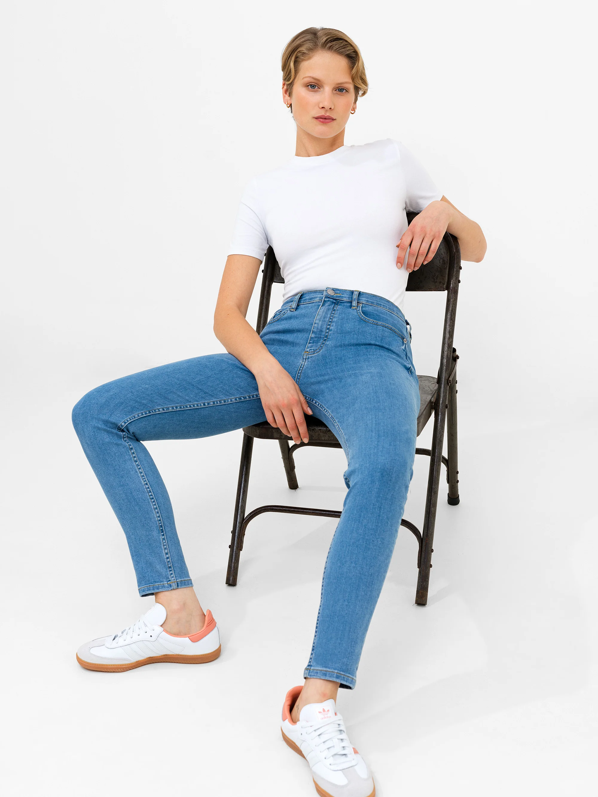 Soft Stretch Denim High Rise Skinny Jeans 30 Inch - Image 2