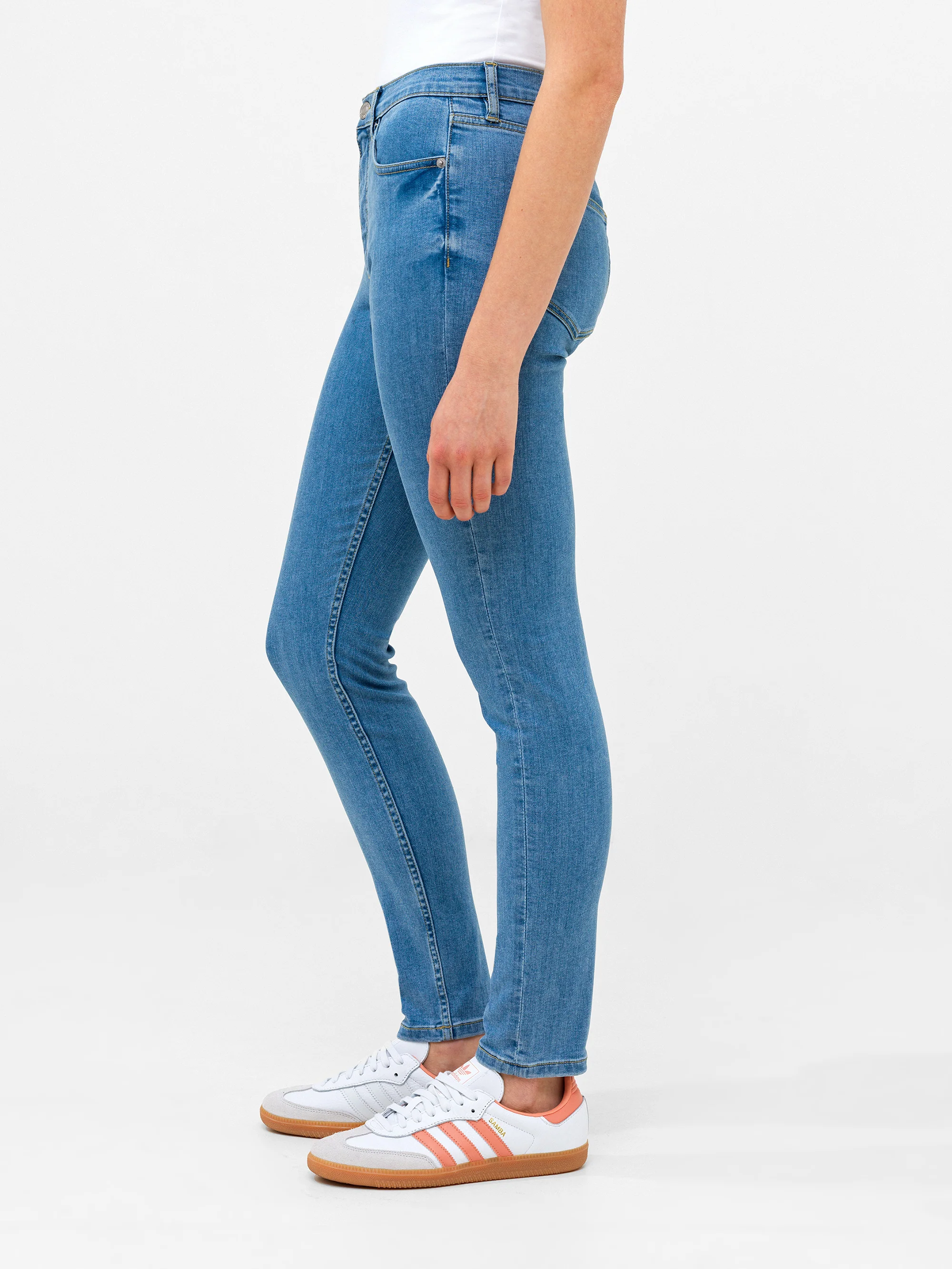 Soft Stretch Denim High Rise Skinny Jeans 30 Inch - Image 4