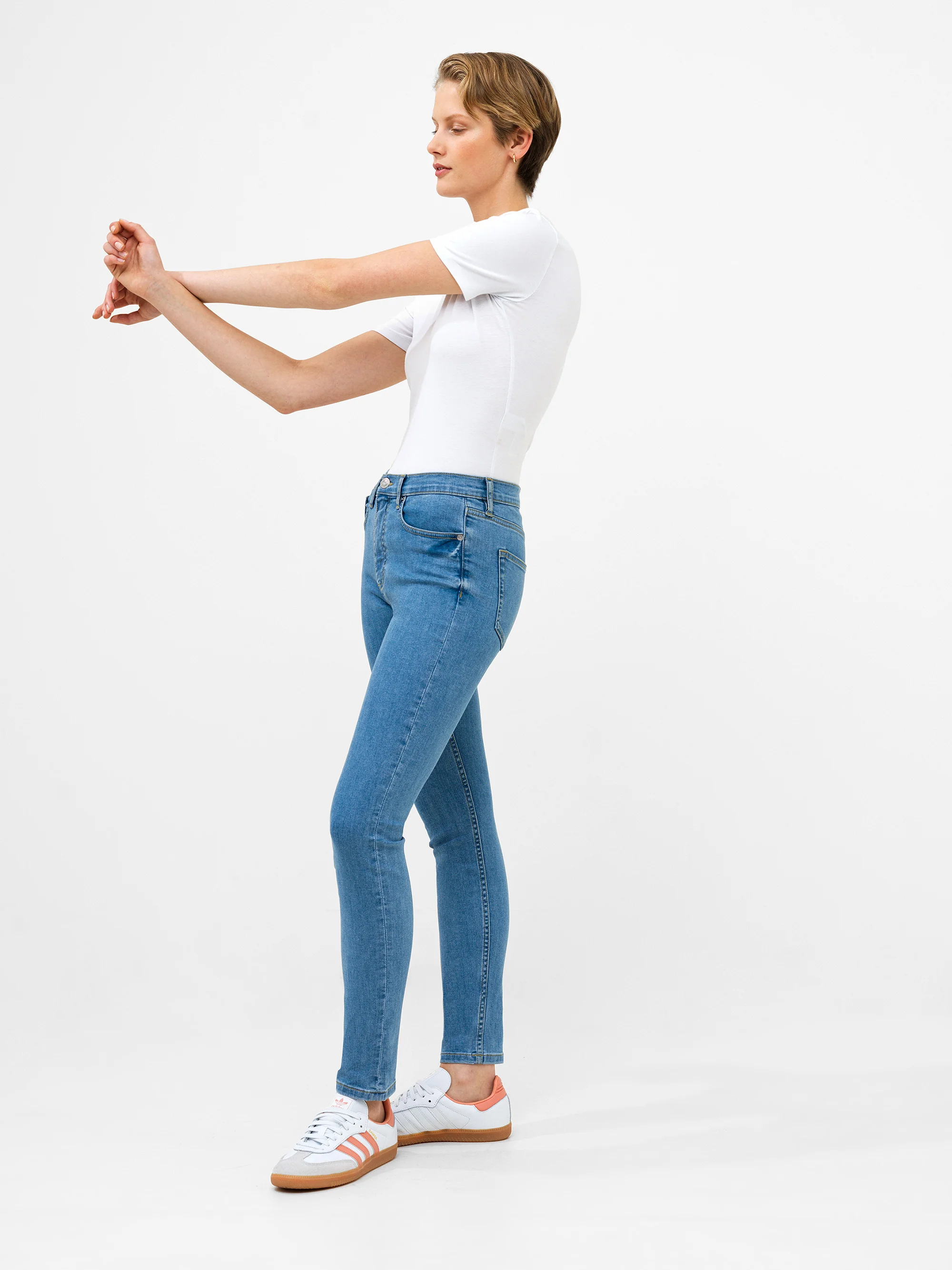 Soft Stretch Denim High Rise Skinny Jeans 30 Inch - Image 6