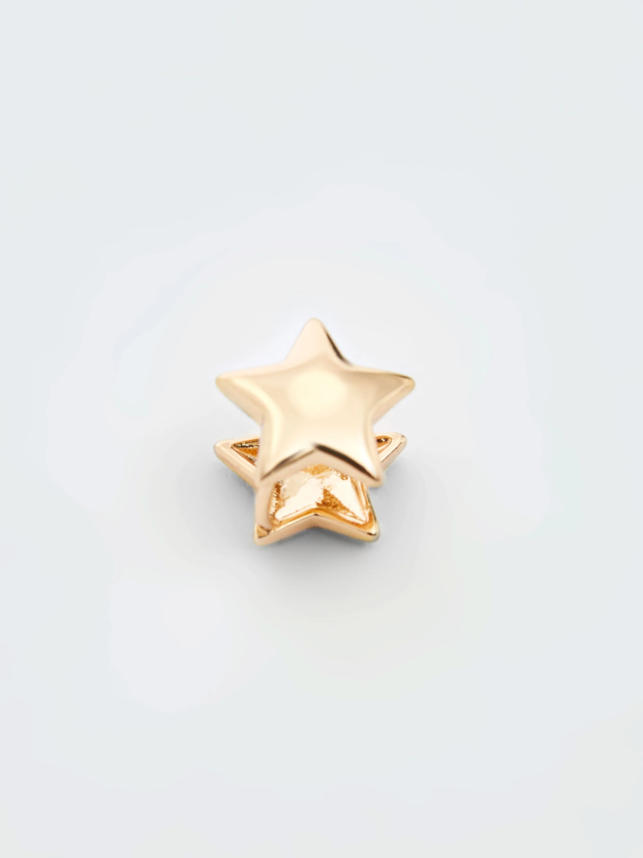 Solid Star Huggie Earrings - Image 2