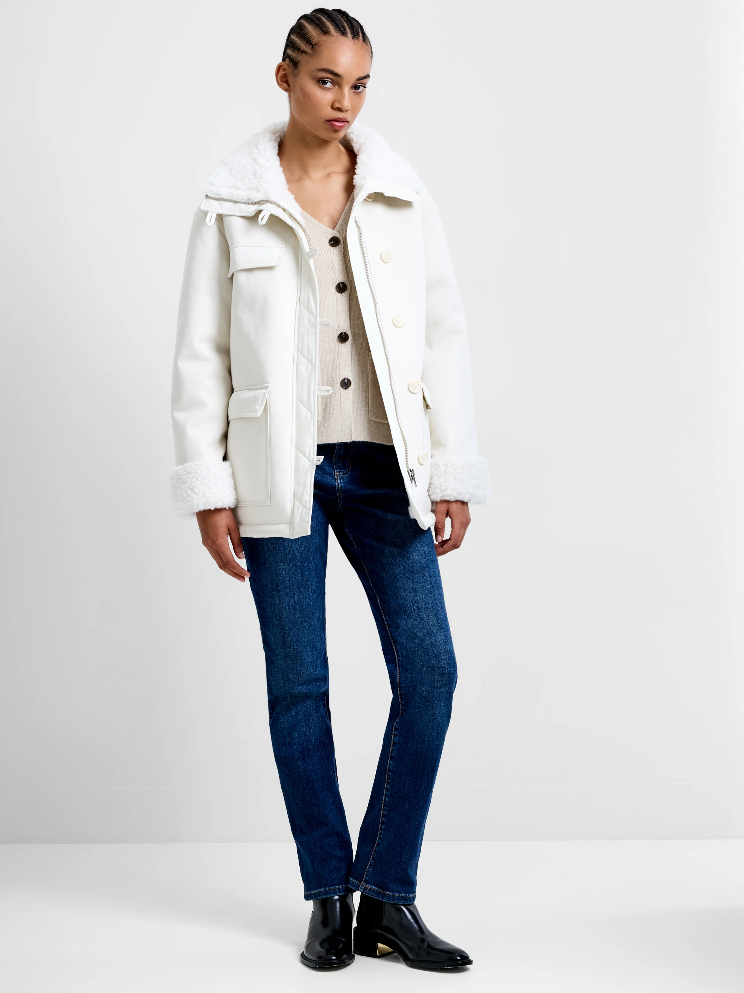 Solise Cotton Faux Fur Coat - Image 3
