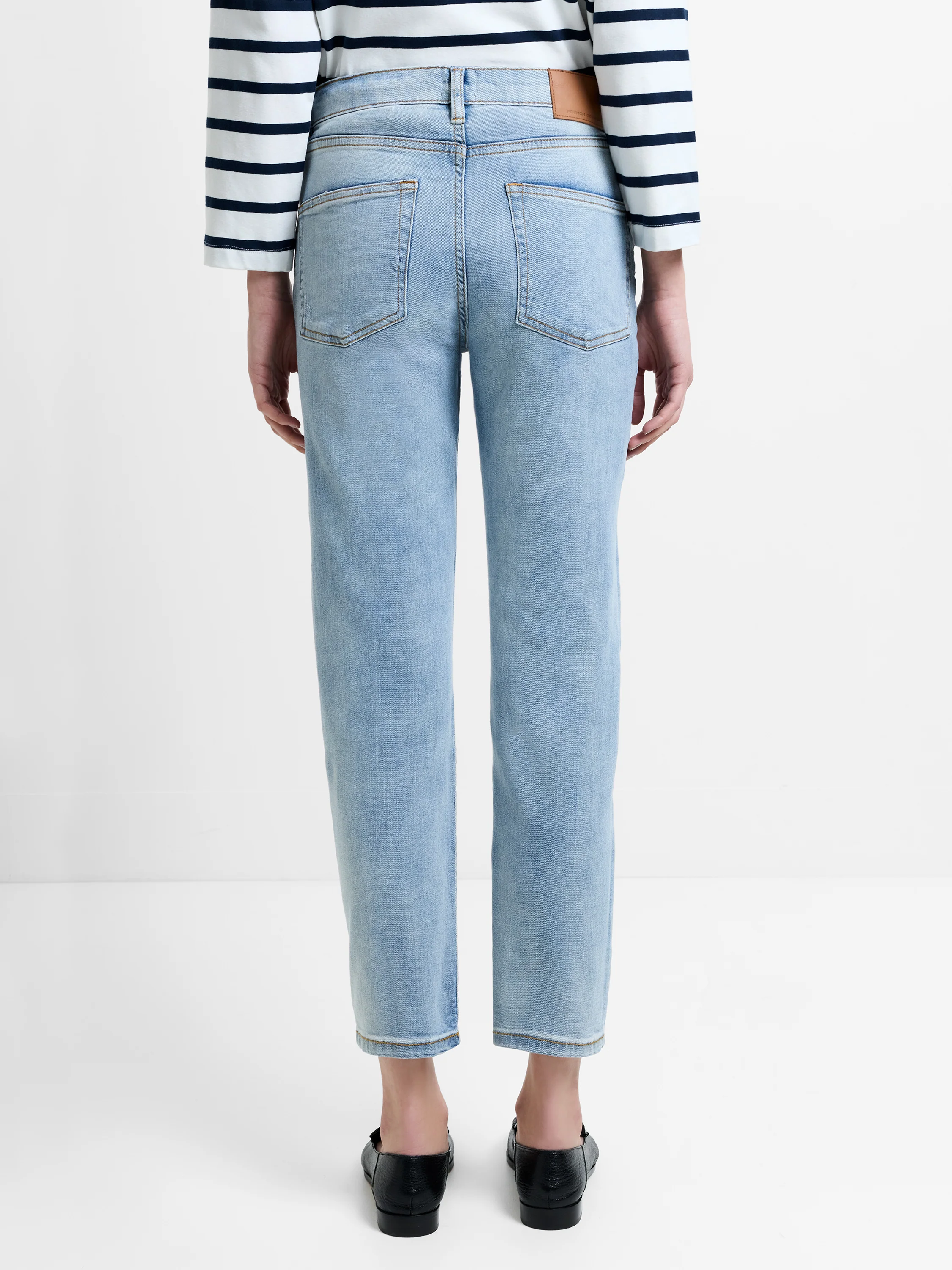 Stretch Denim Cigarette Fit Ankle Length Jeans 28 Inch - Image 6