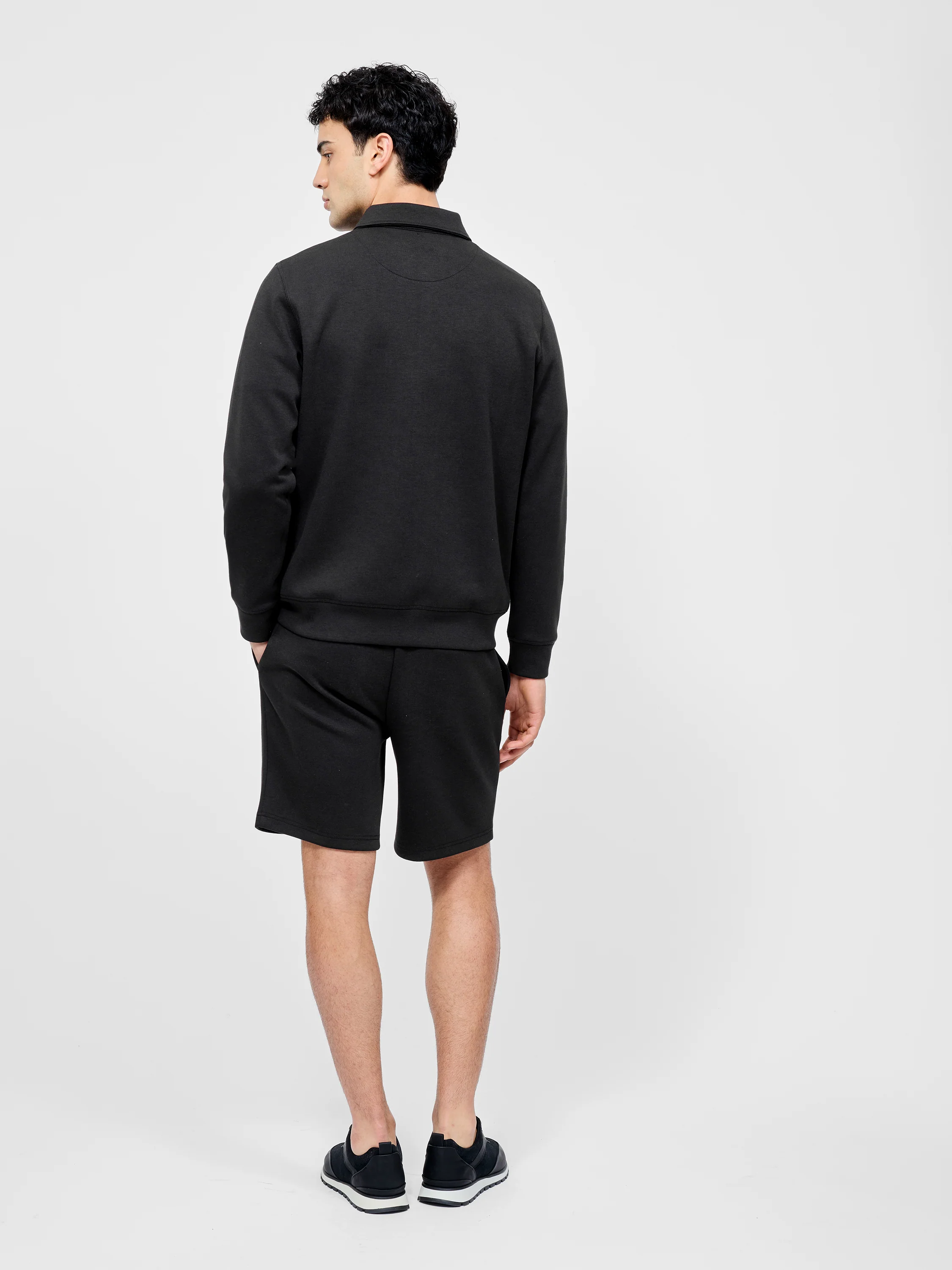 Stretch Collared Zip Through Sweatshirt - Image 5