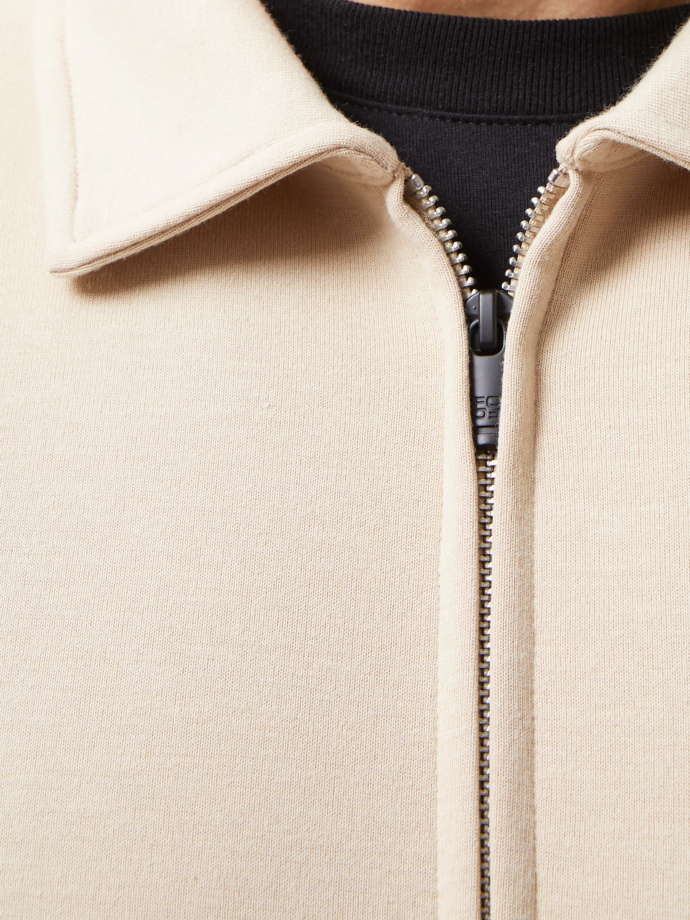 Stretch Collared Zip Through Sweatshirt - Image 3