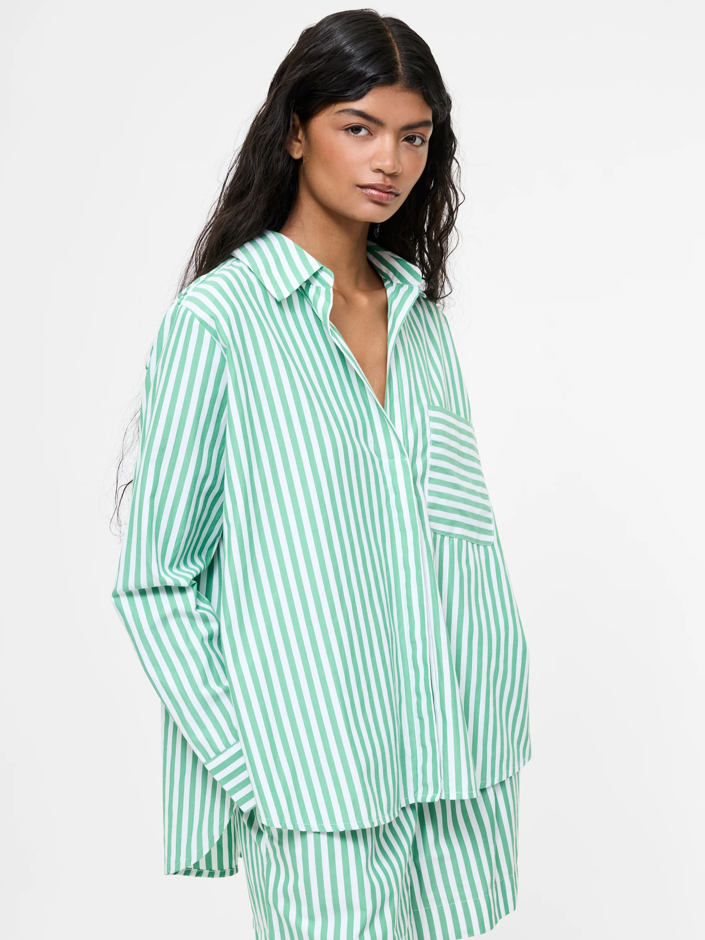 Stripe Relaxed Popover Shirt - Image 2
