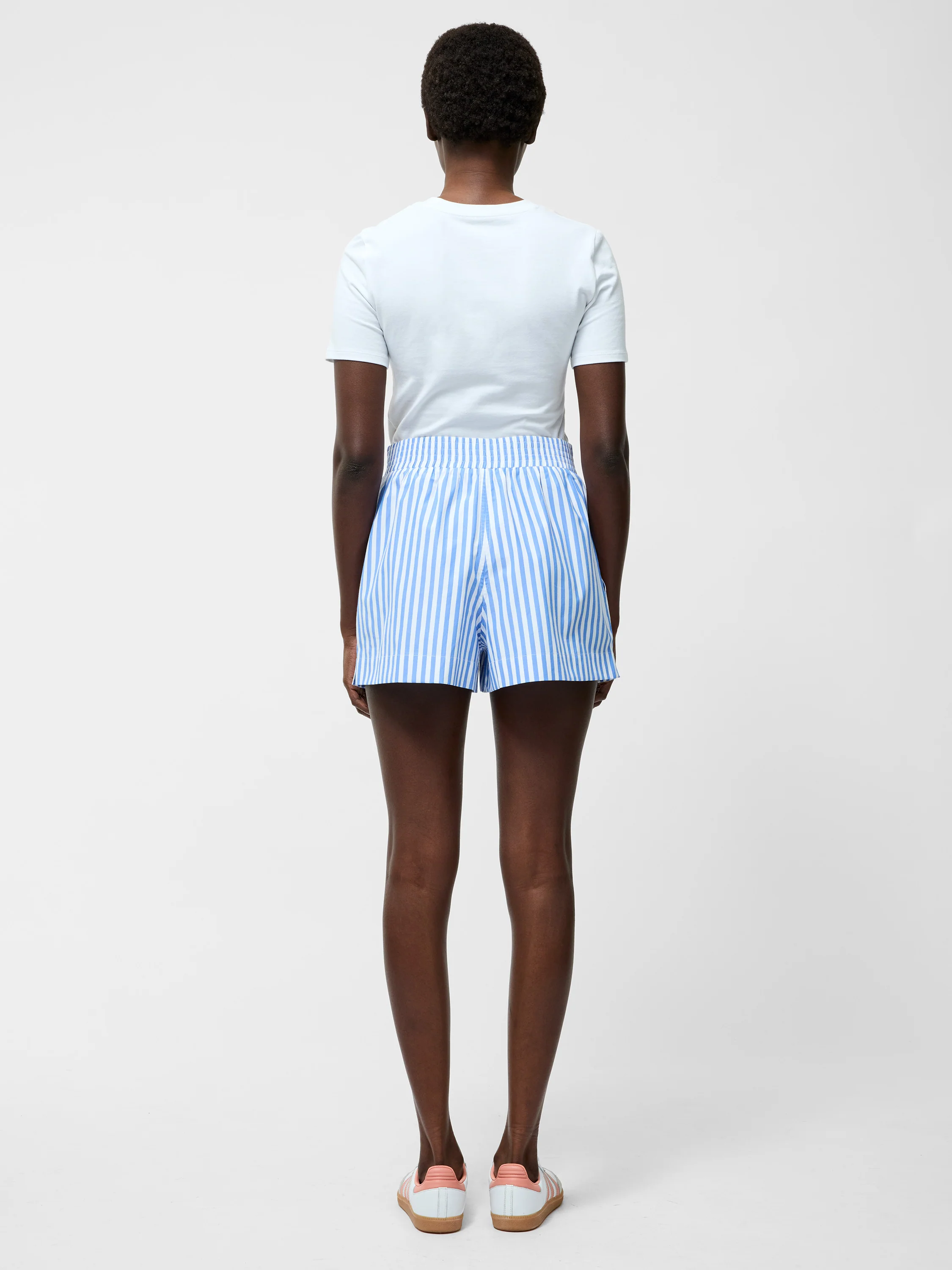 Stripe Shirting Shorts - Image 4