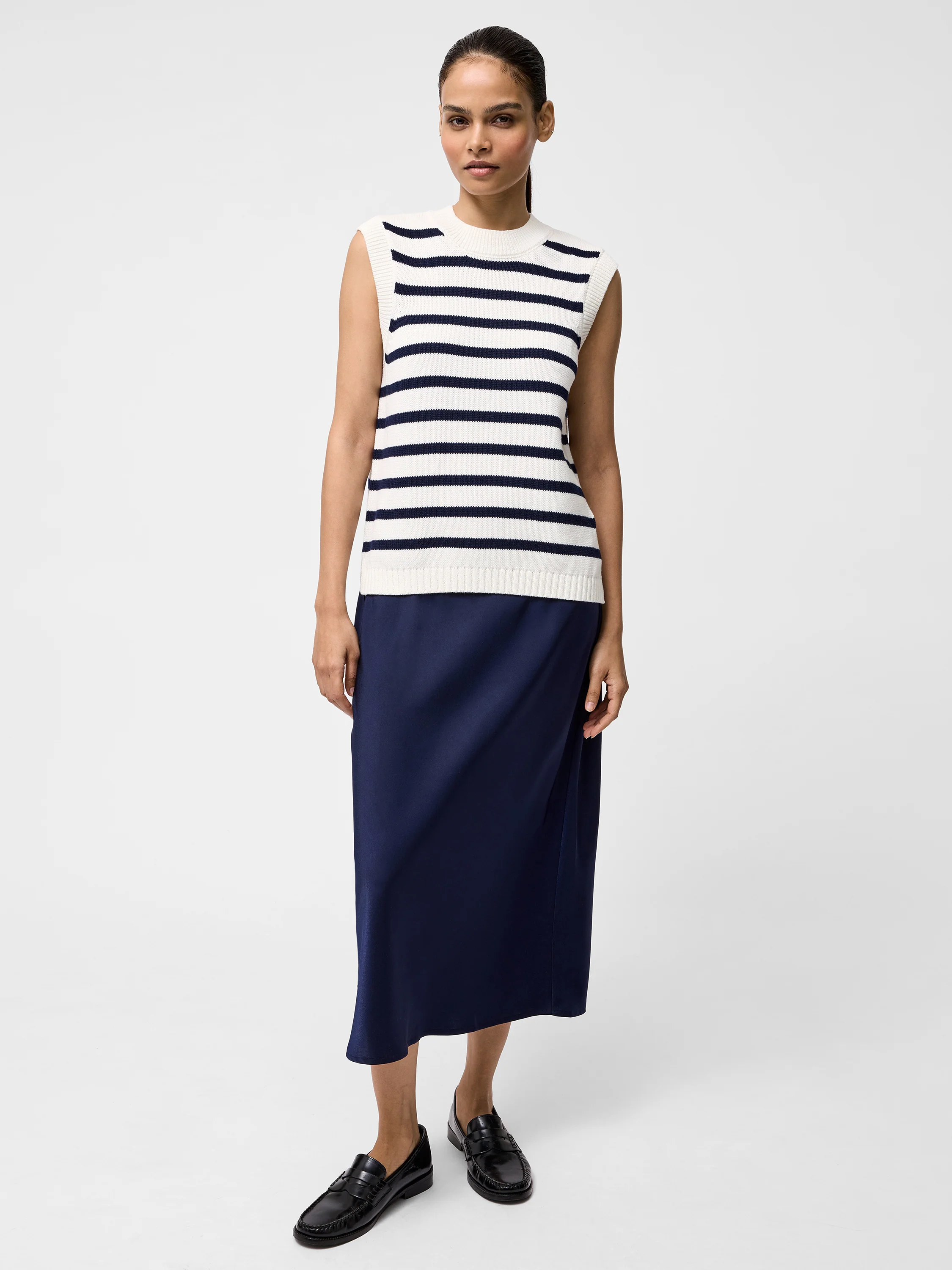 Striped Oversize Knit Tank - Image 2