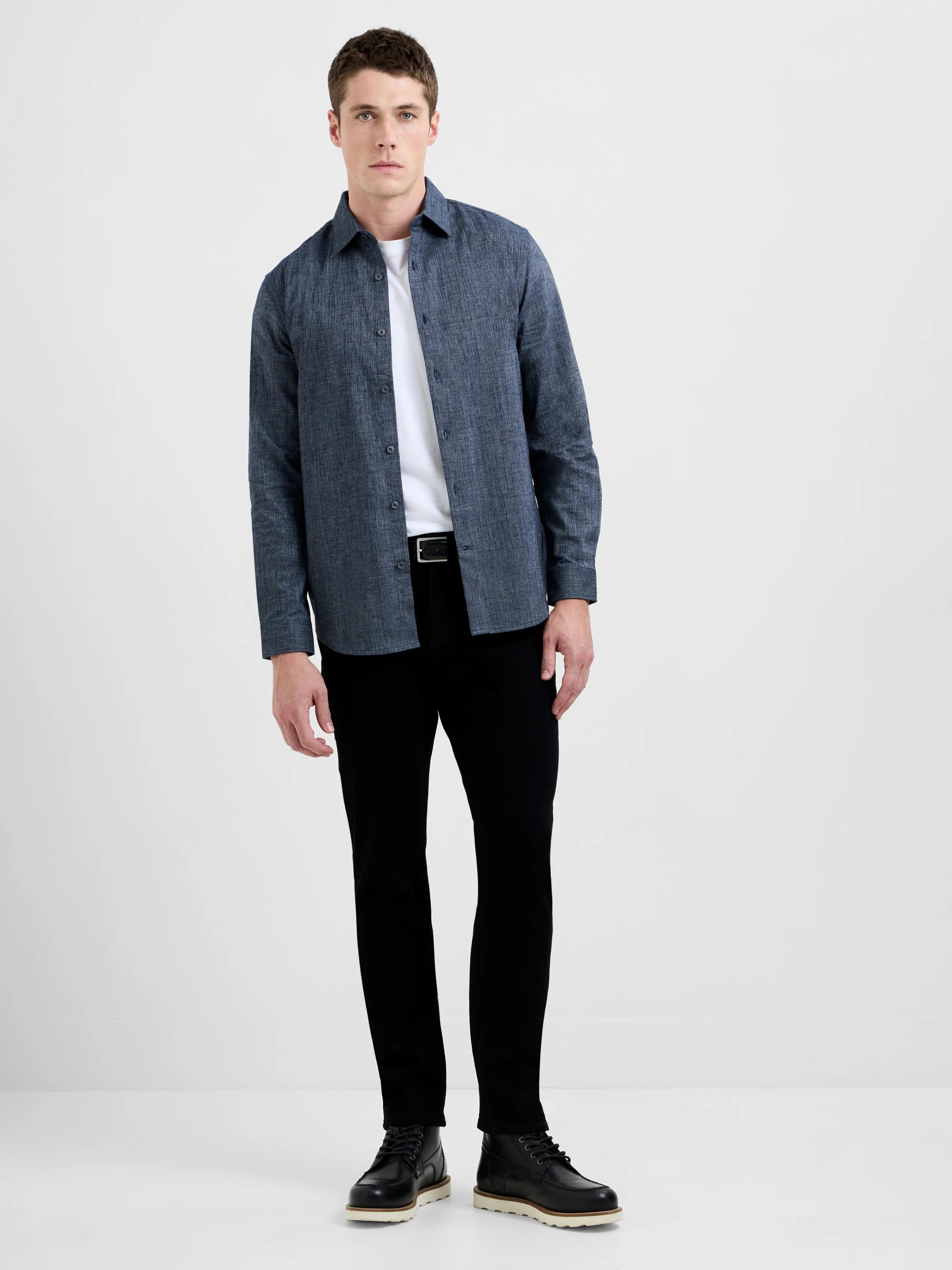 Structured Regular Fit Long Sleeve Shirt - Image 2