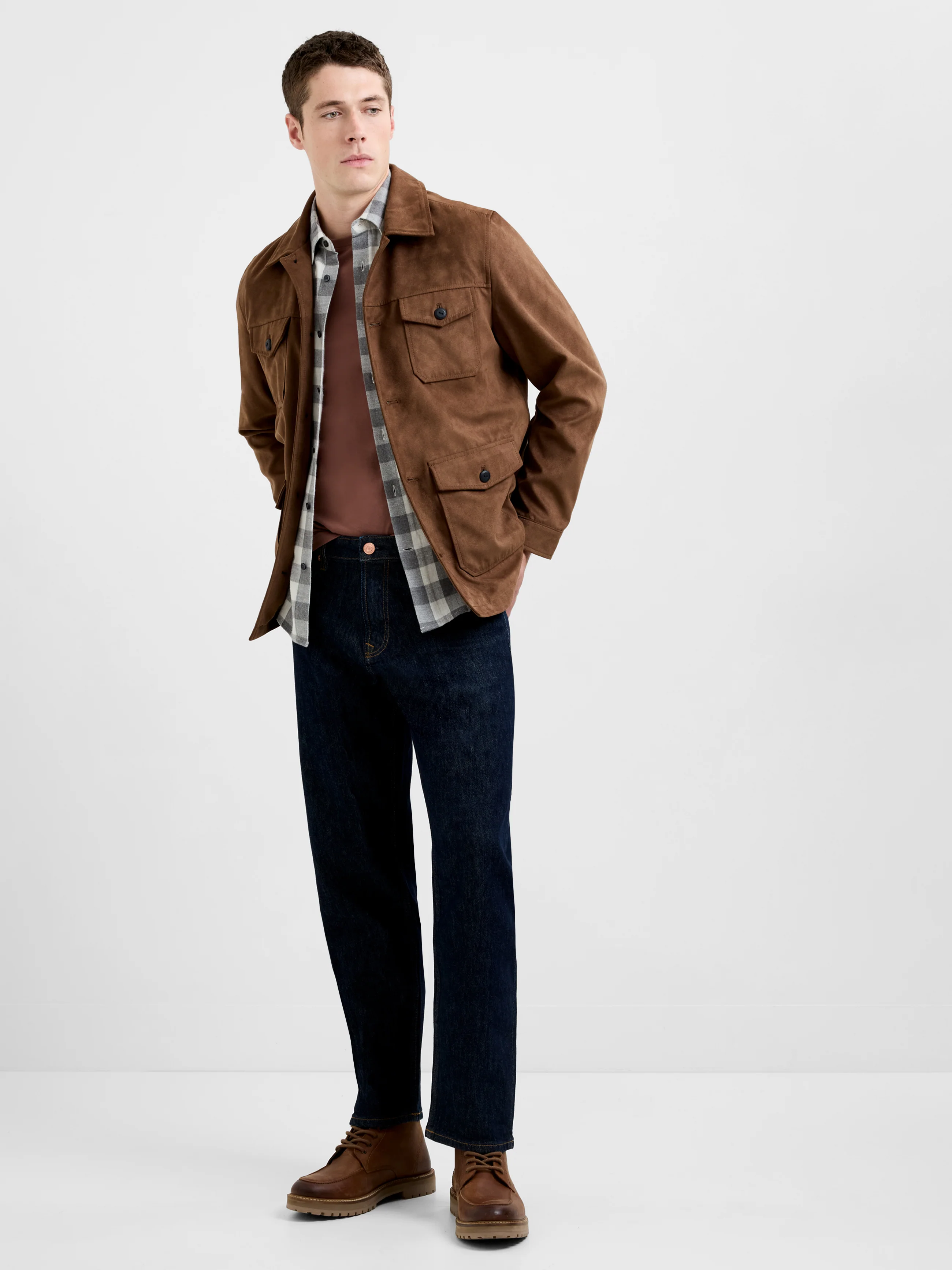 Suedette 4 Pocket Jacket - Image 3