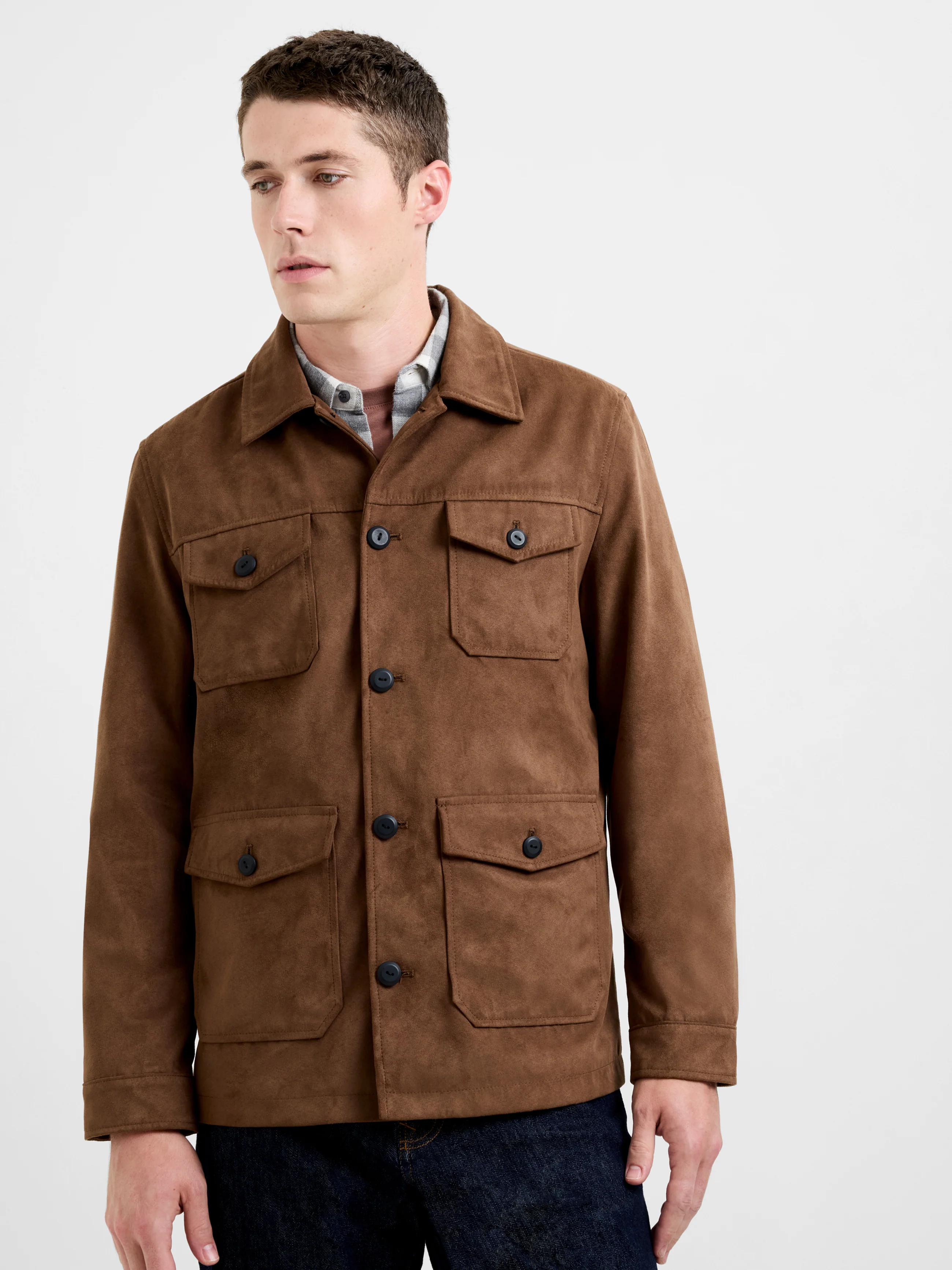 Suedette 4 Pocket Jacket - Image 5