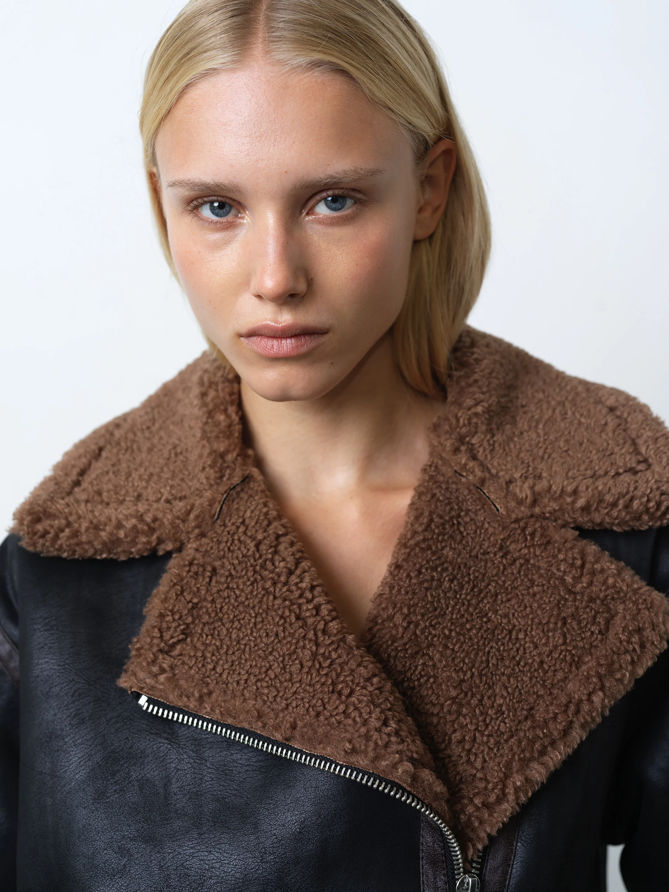 Suedette Zip Up Jacket - Image 4