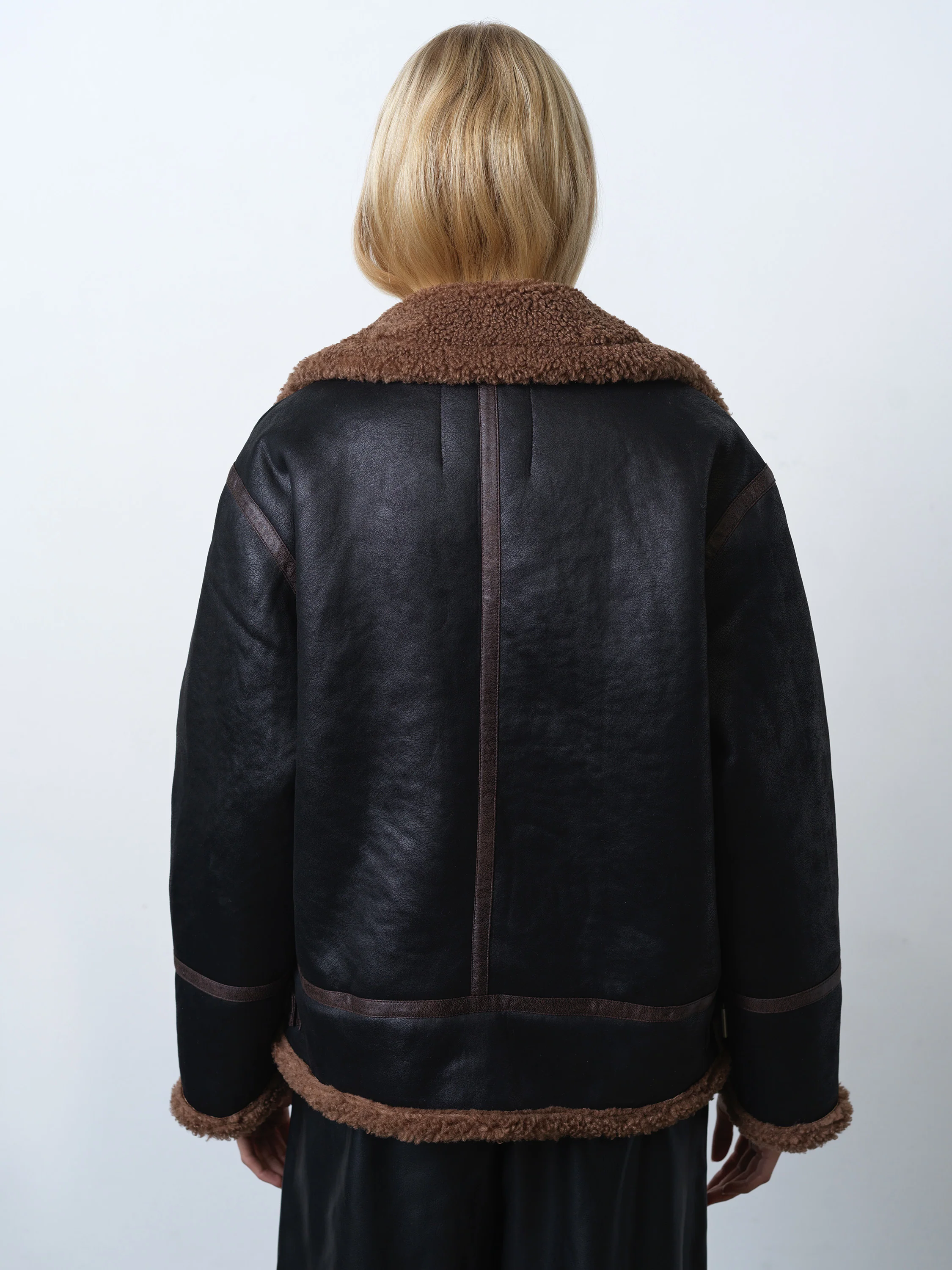 Suedette Zip Up Jacket - Image 7