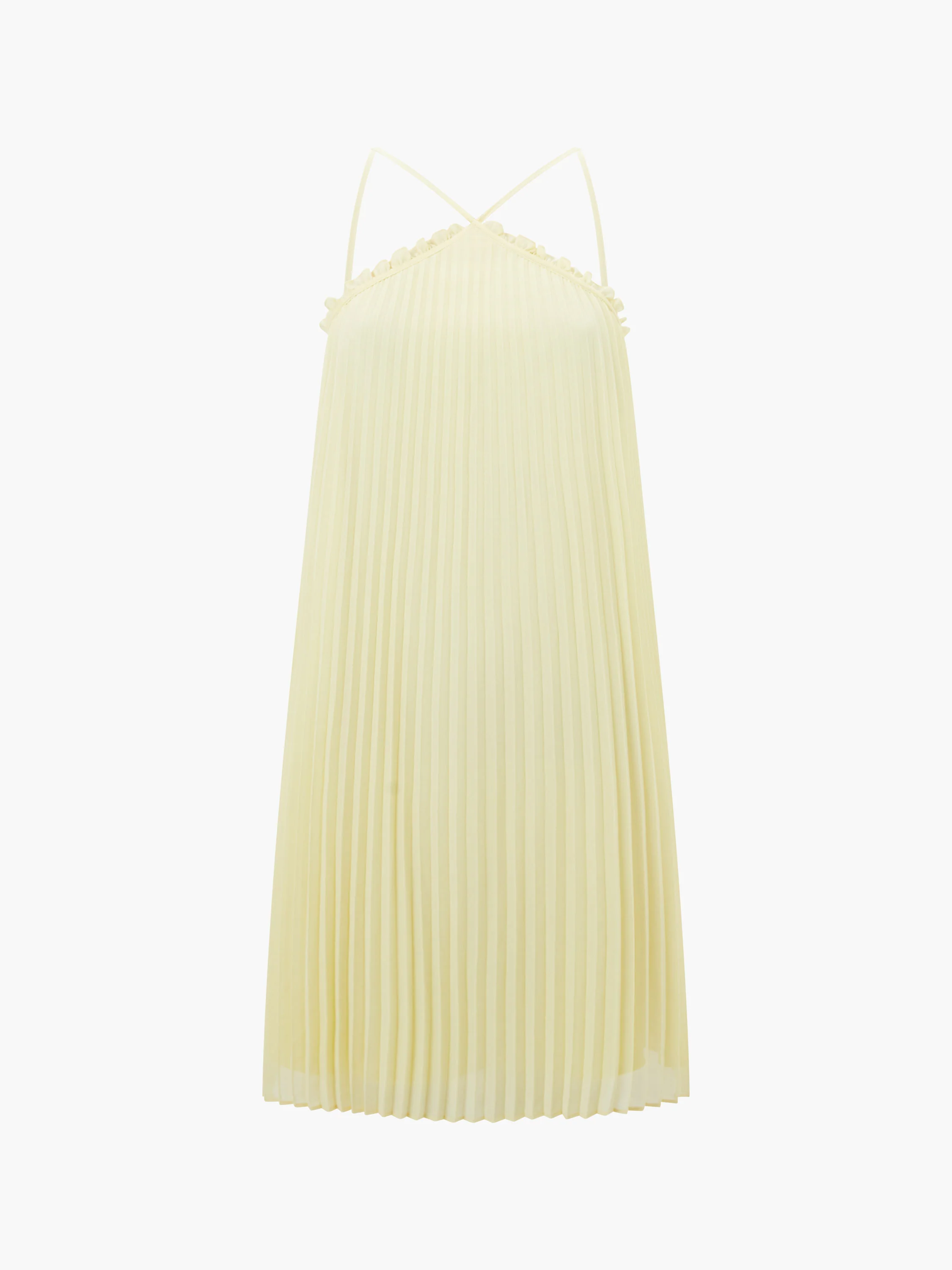 Sunburst Pleated Halterneck Mini Dress - Image 7