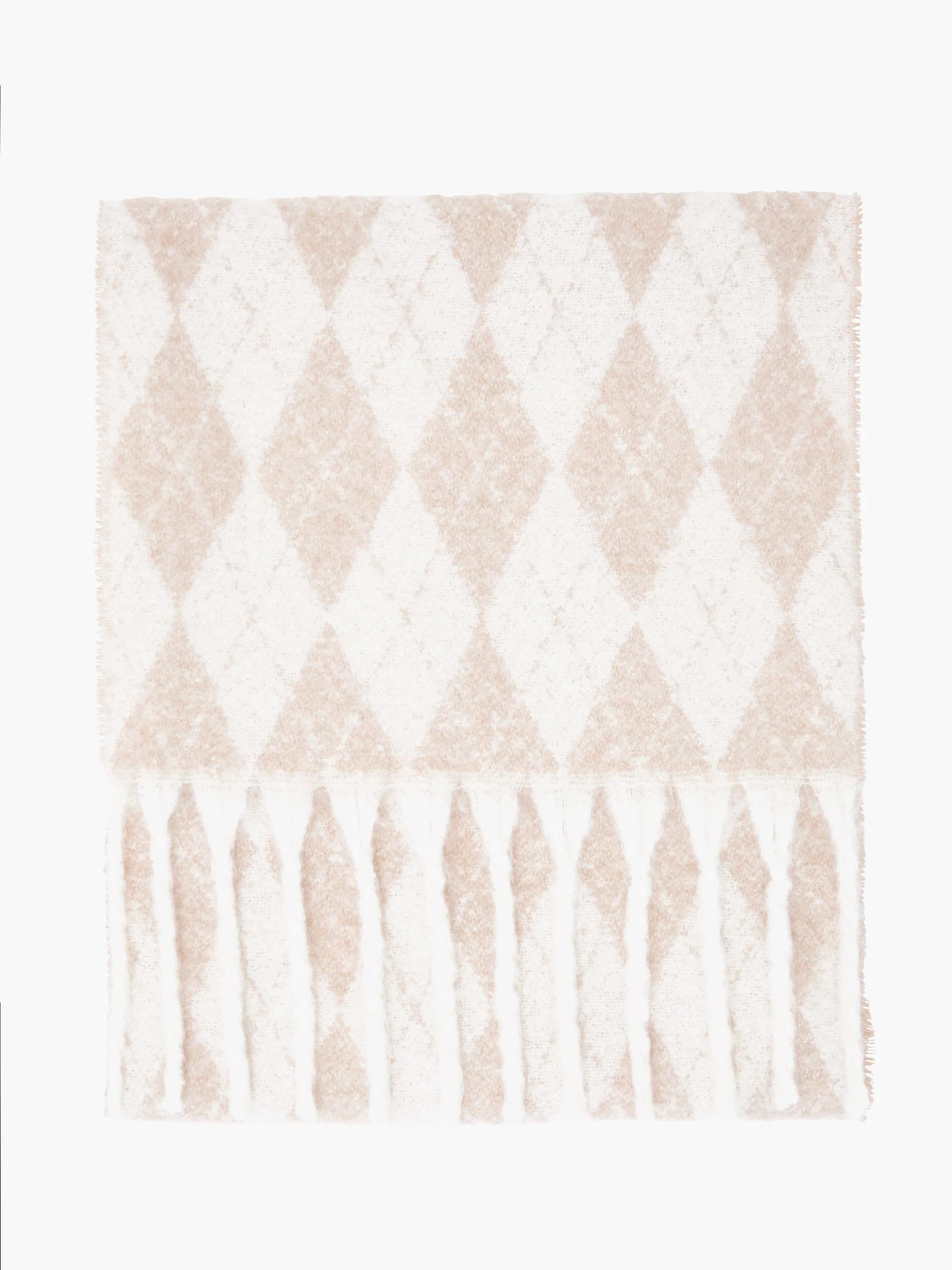 Supersoft Diamond Check Scarf - Image 2
