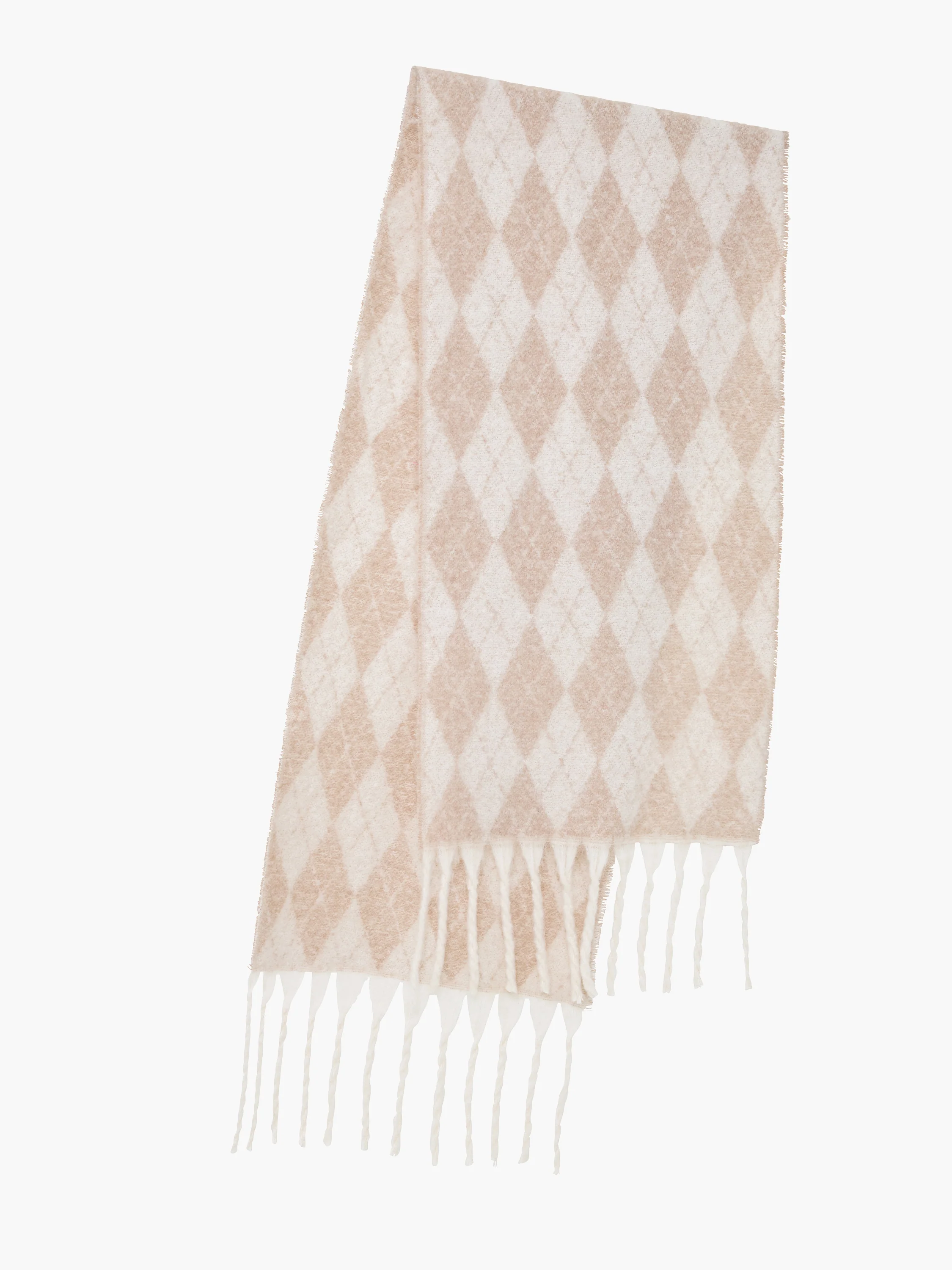 Supersoft Diamond Check Scarf - Image 4