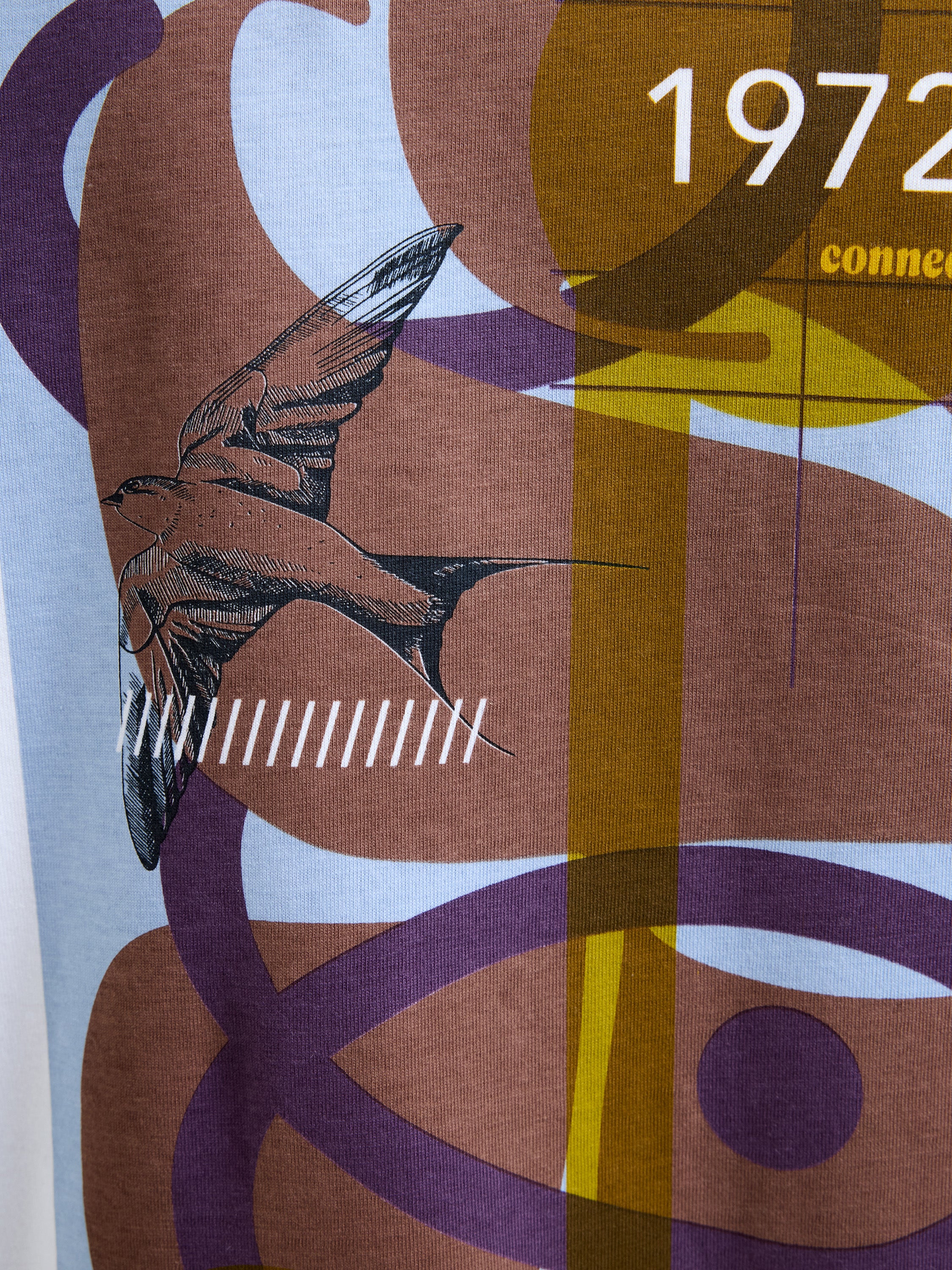 Swallow Bird Organic Graphic T-Shirt - Image 4