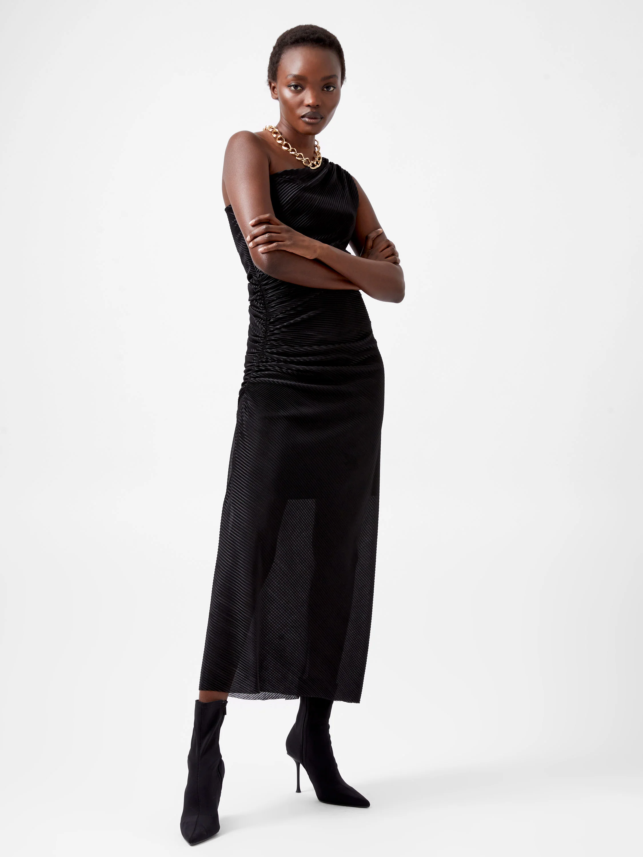 Talitha Plisse One Shoulder Maxi Dress - Image 2