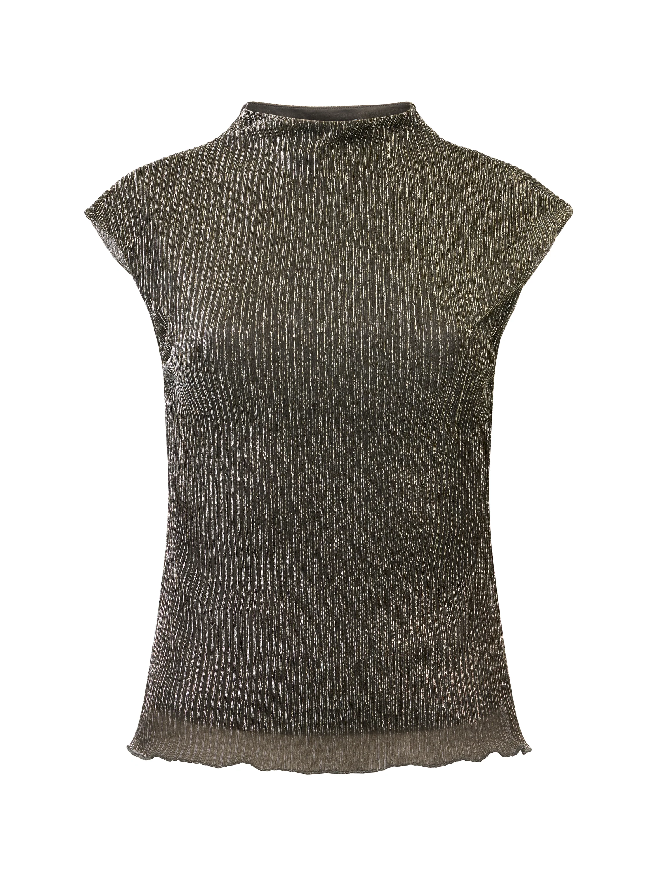 Tamy Lurex Plisse Sleeveless Top - Image 5