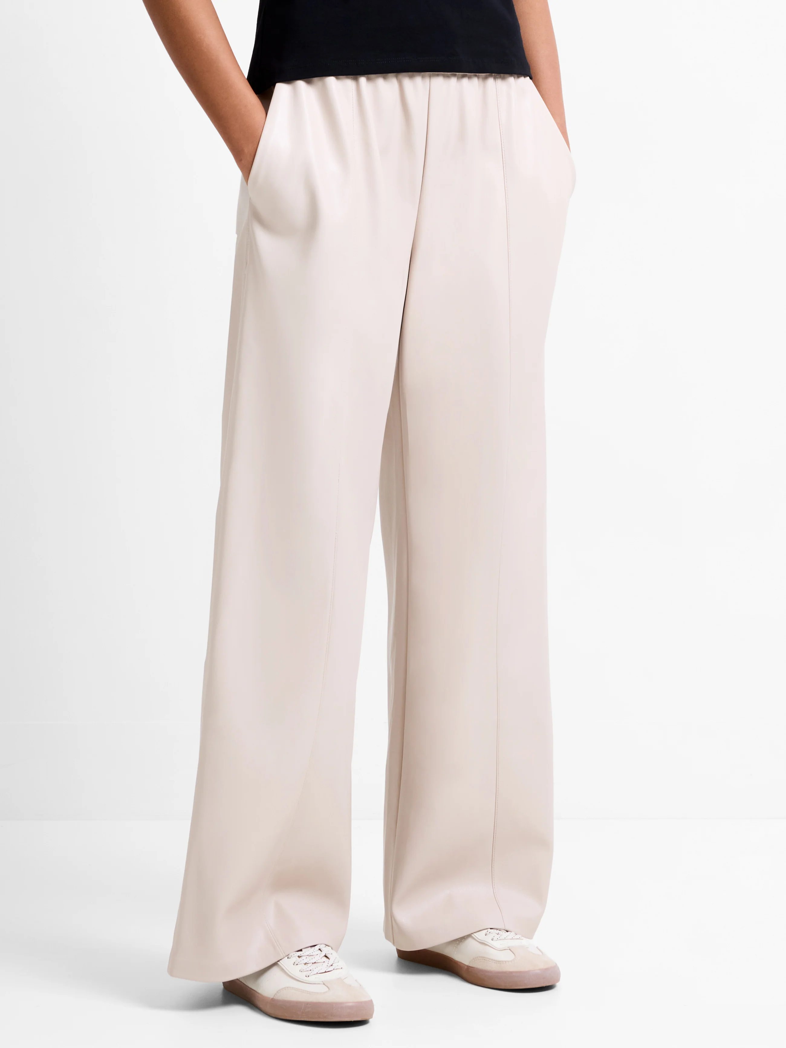 Tasher PU Wide Leg Trousers - Image 2