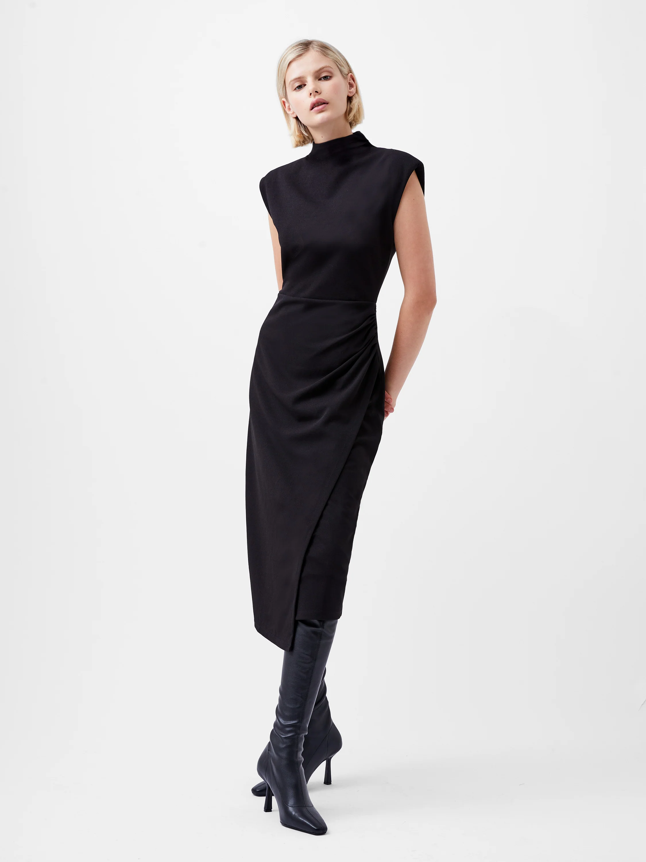 Textured Jersey Dress - Image 3