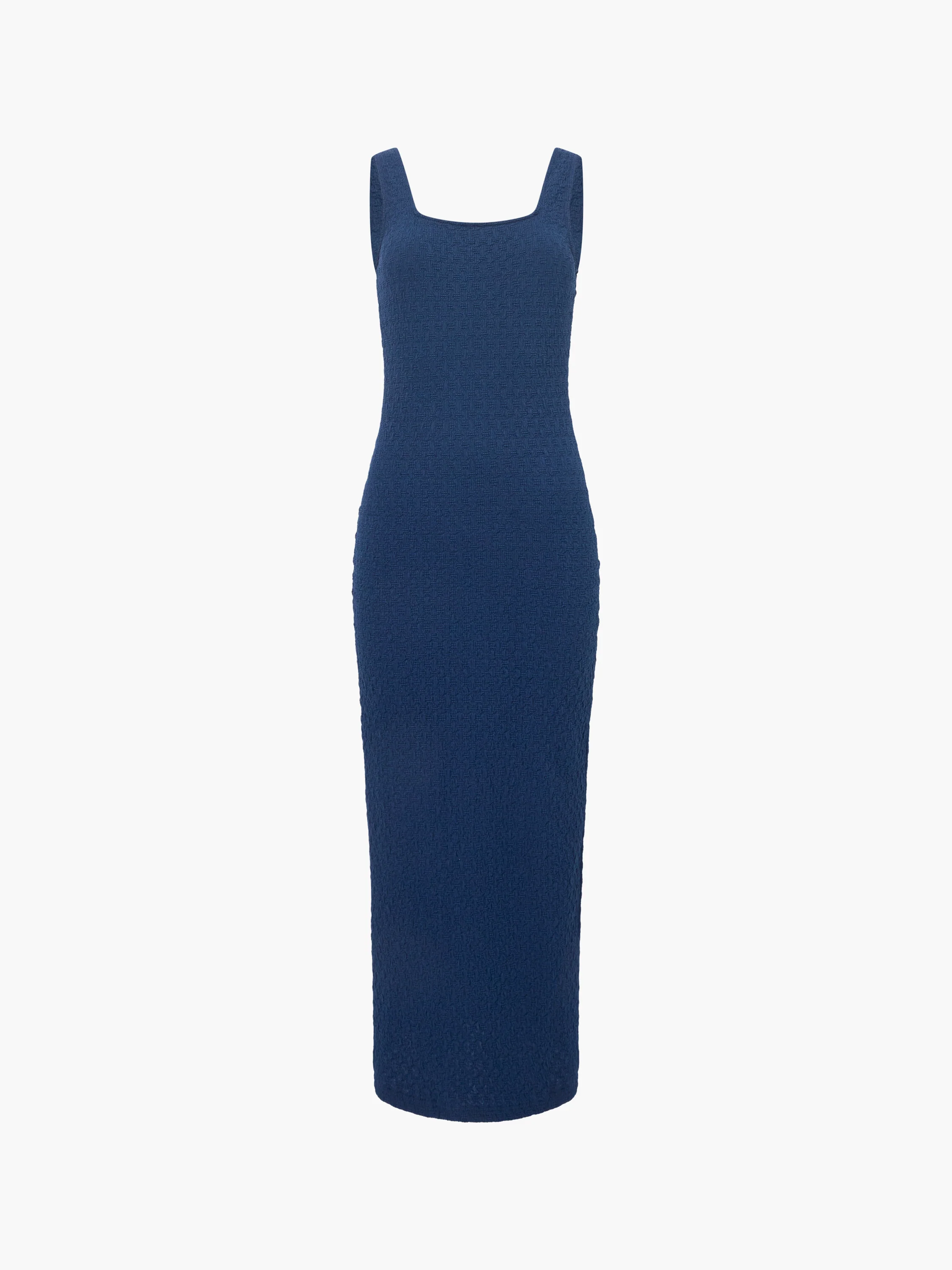 Textured Square Neck Midi Dress - Image 6