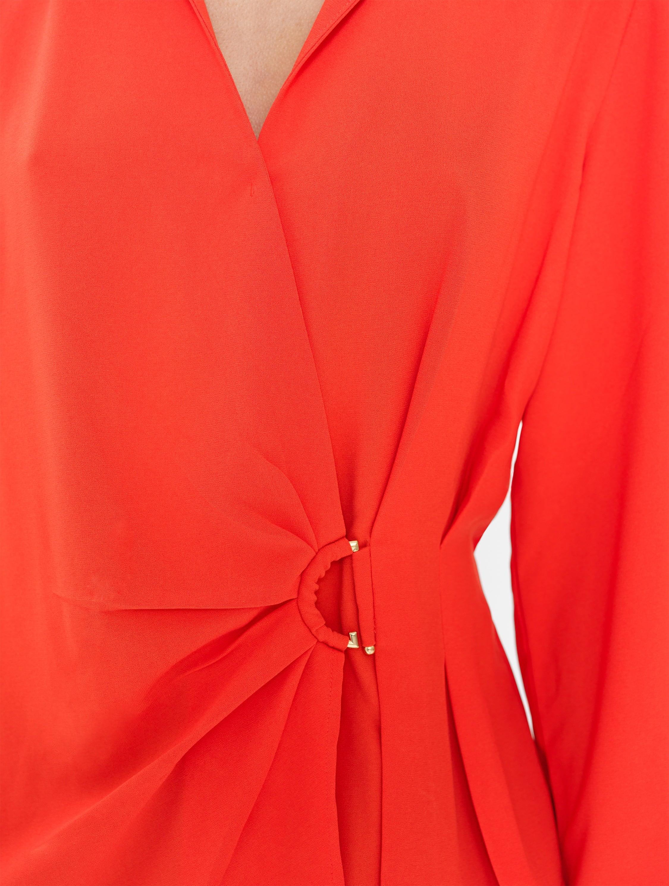 Thelma Long Sleeve Wrapover Shirt - Image 3