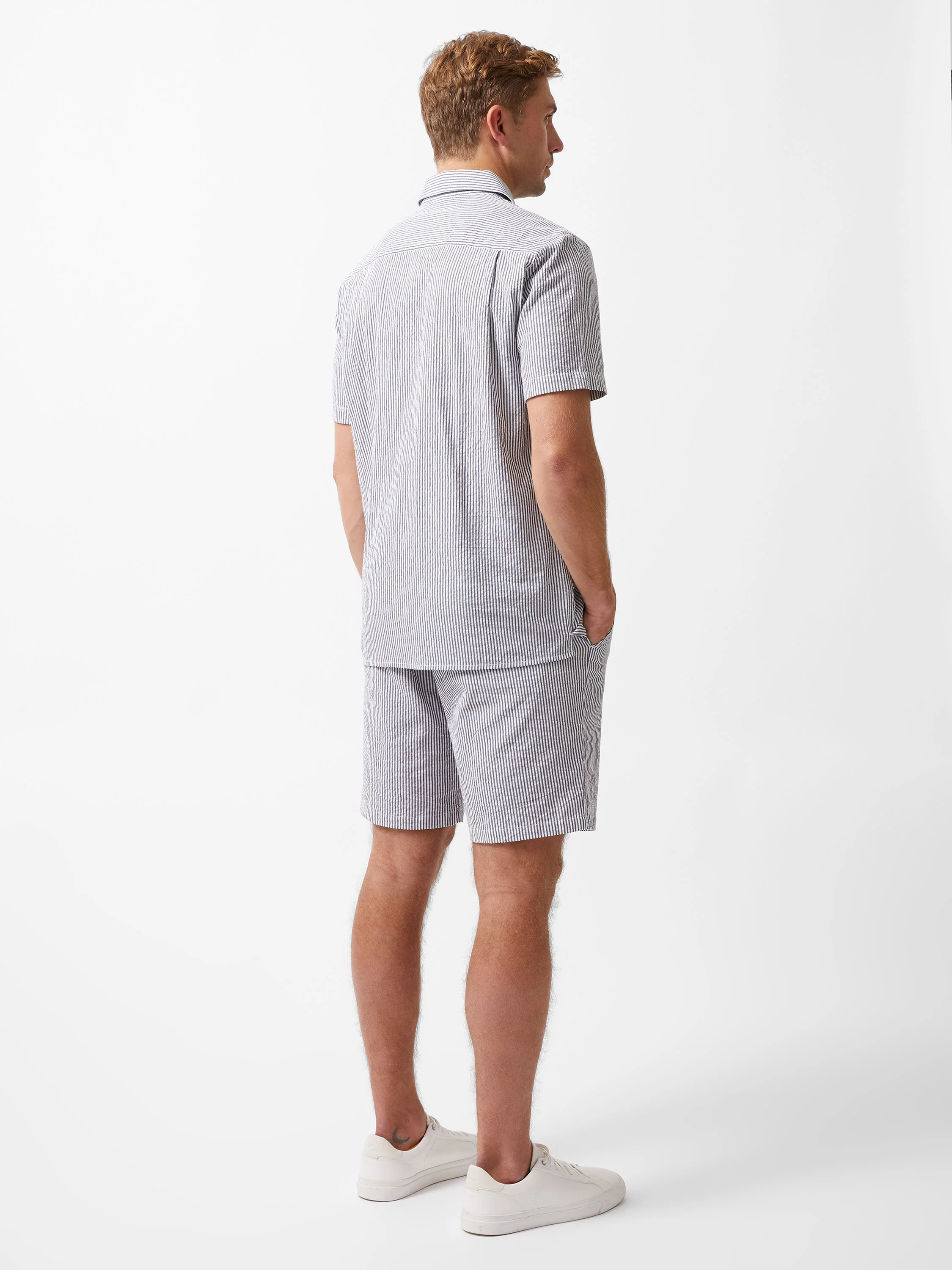 Ticking Stripe Short Sleeve Shirt - Image 4