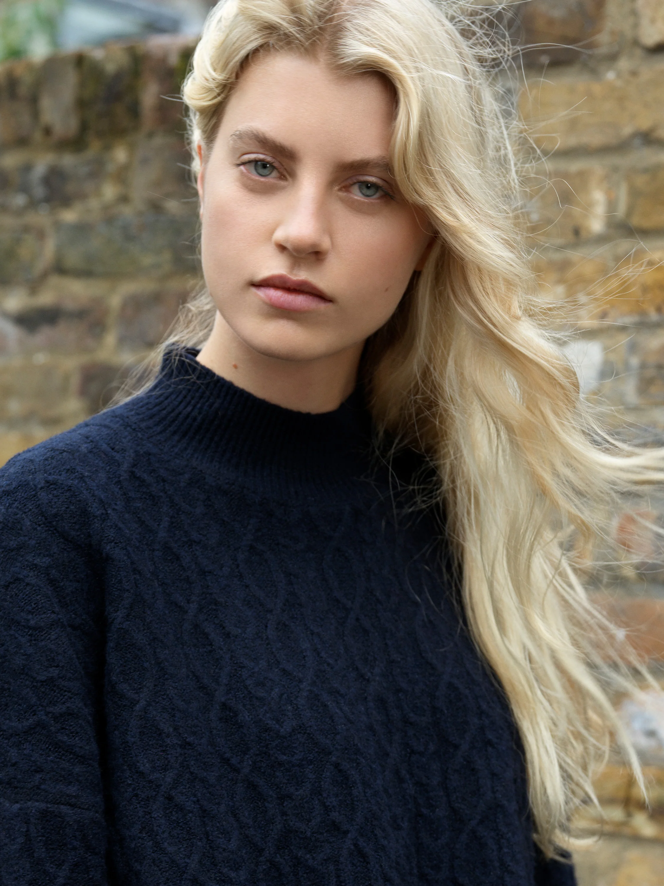 Tina Recycled Cable Knit Side Split Jumper - Image 2