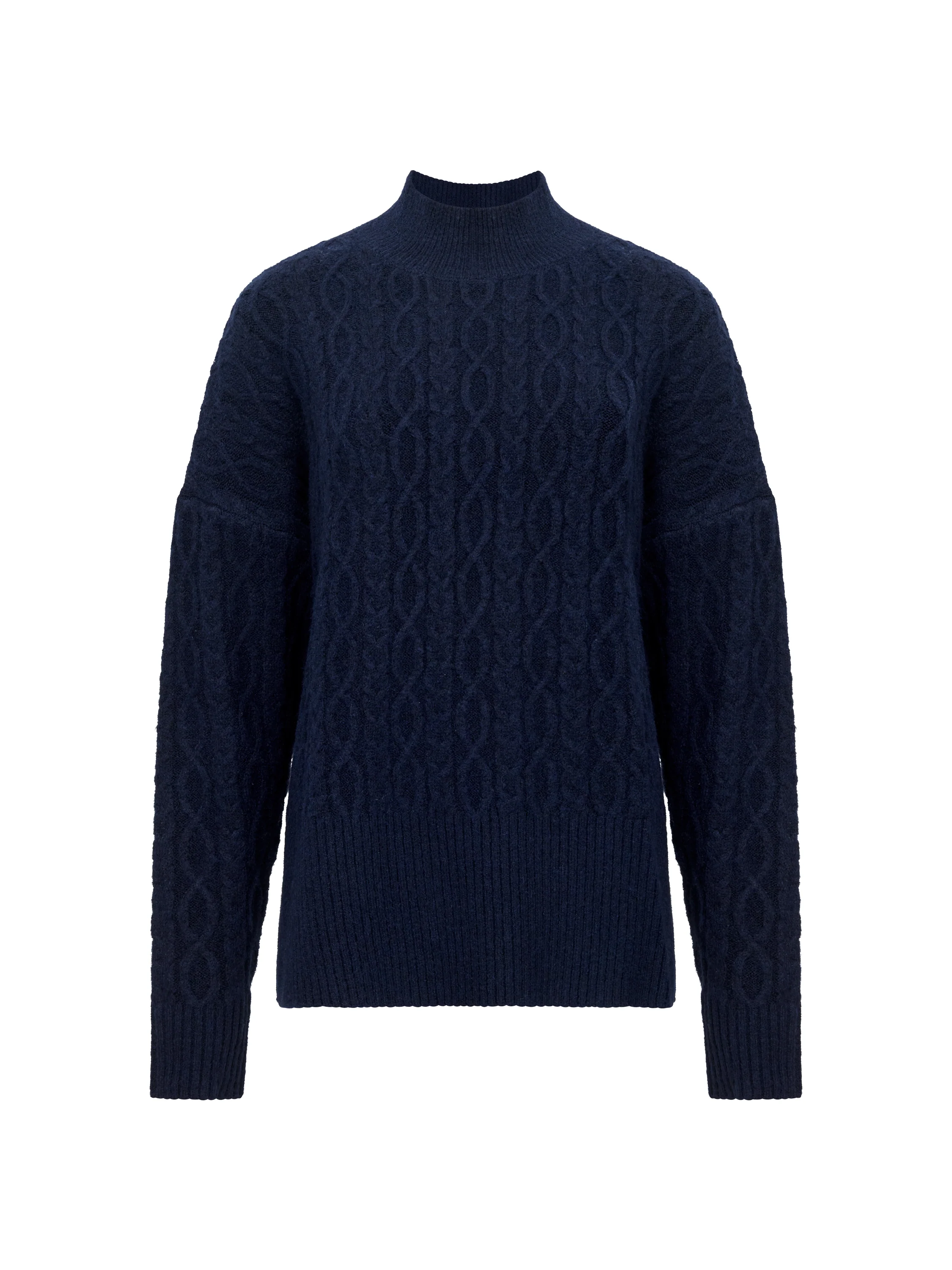 Tina Recycled Cable Knit Side Split Jumper - Image 8