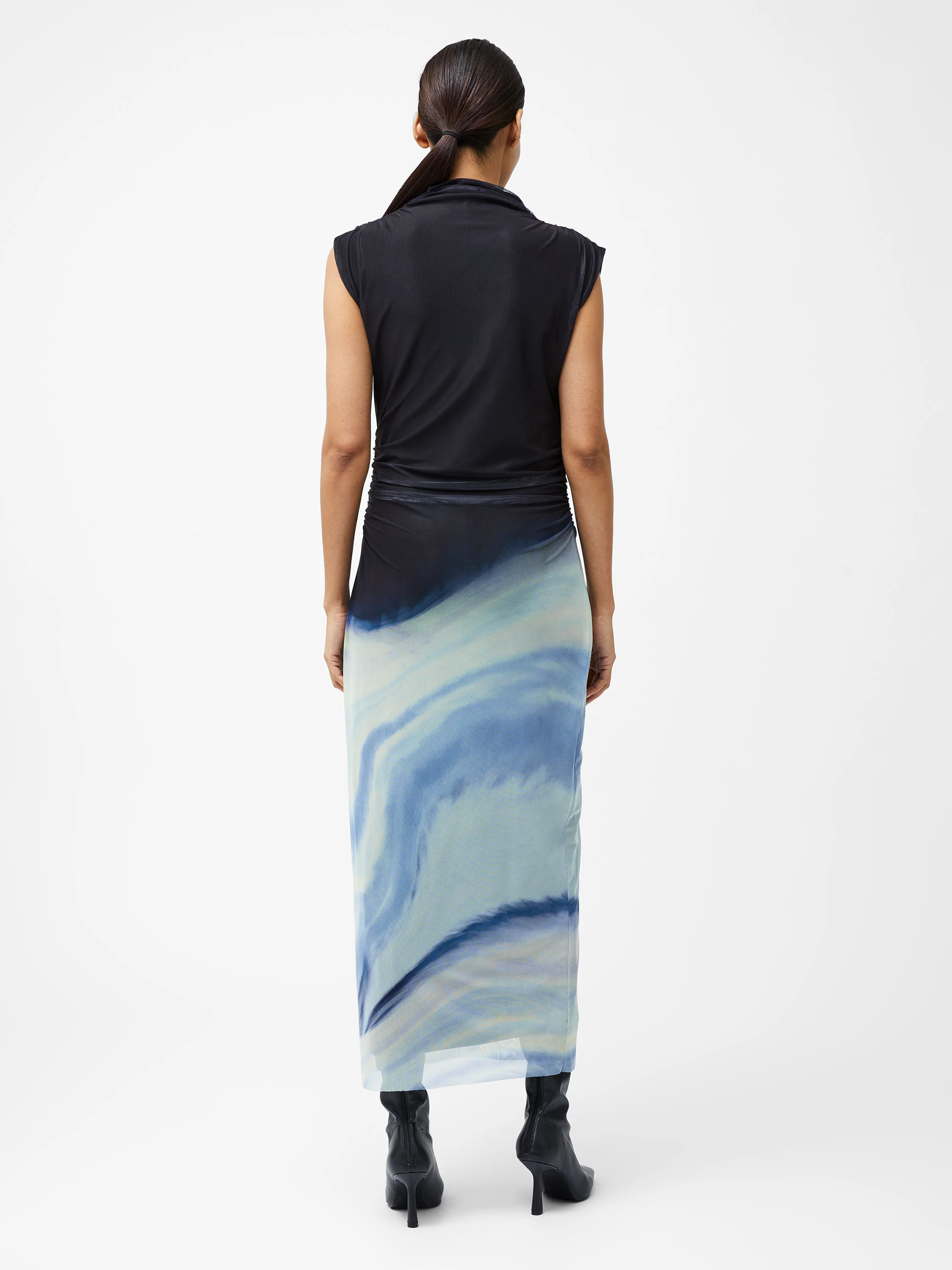 Toni Wrap Neck Printed Midi Dress - Image 6