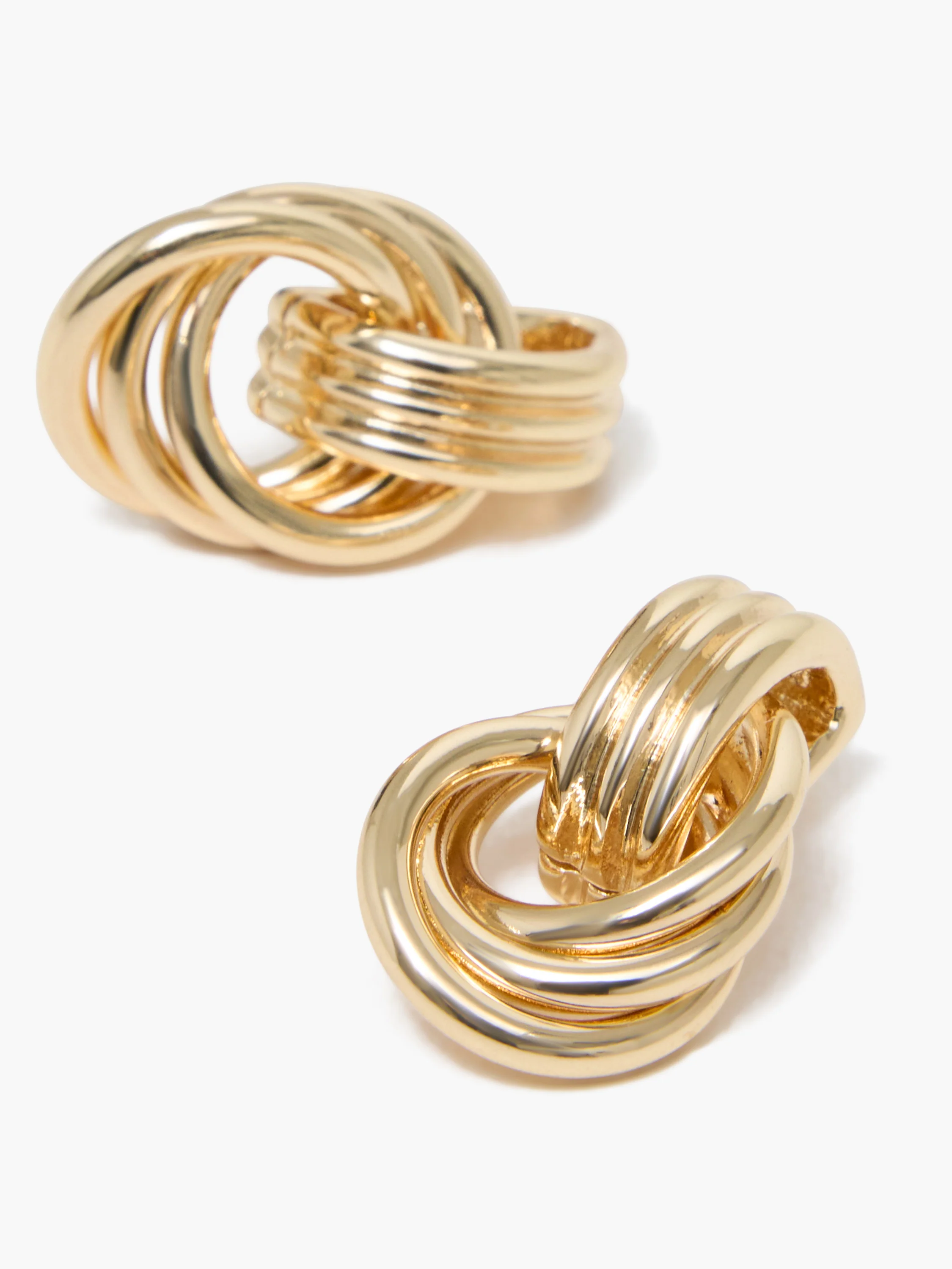 Triple Row Knot Earrings - Image 2