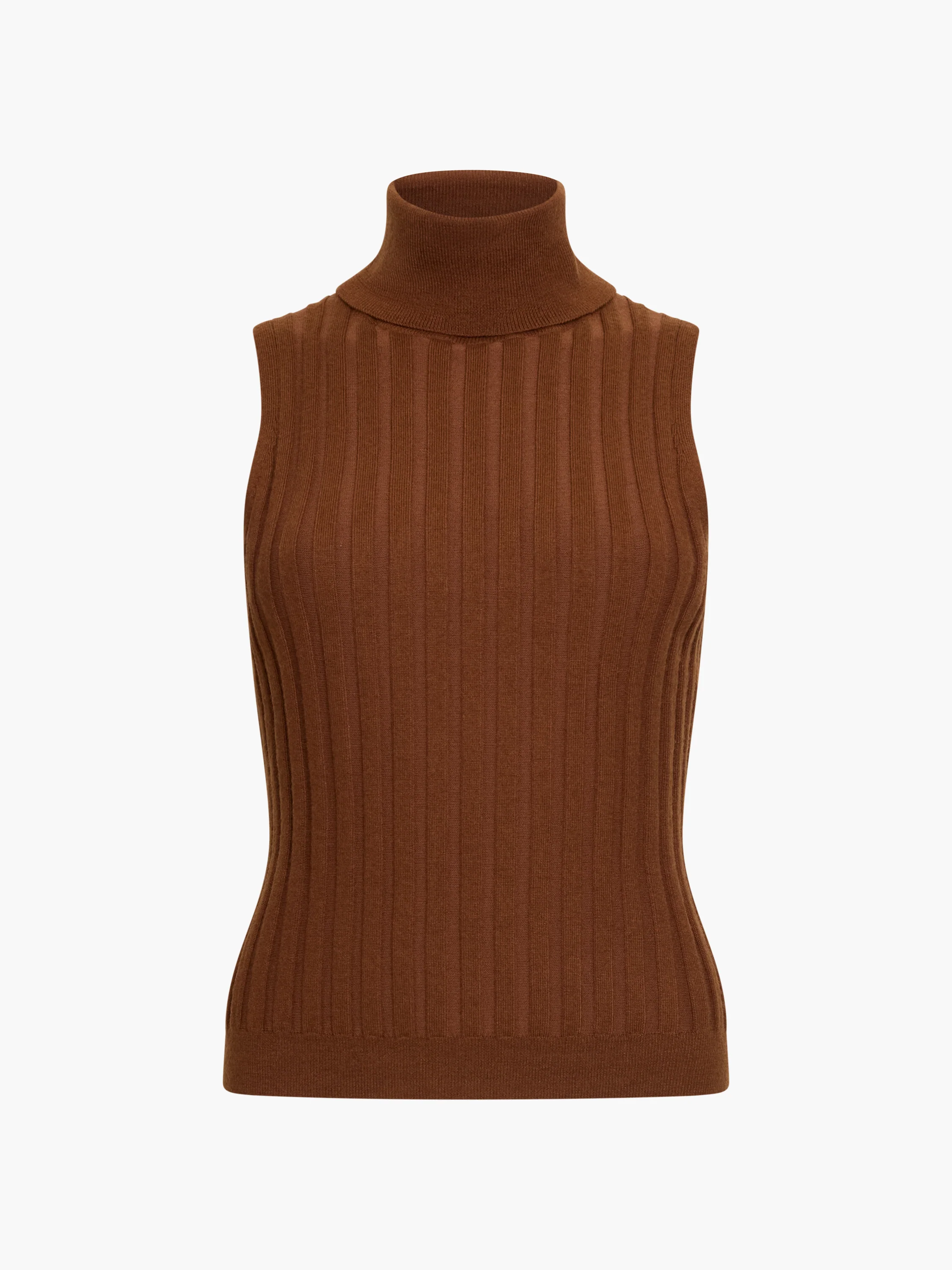 Turtleneck Knitted Tank Sweater - Image 5