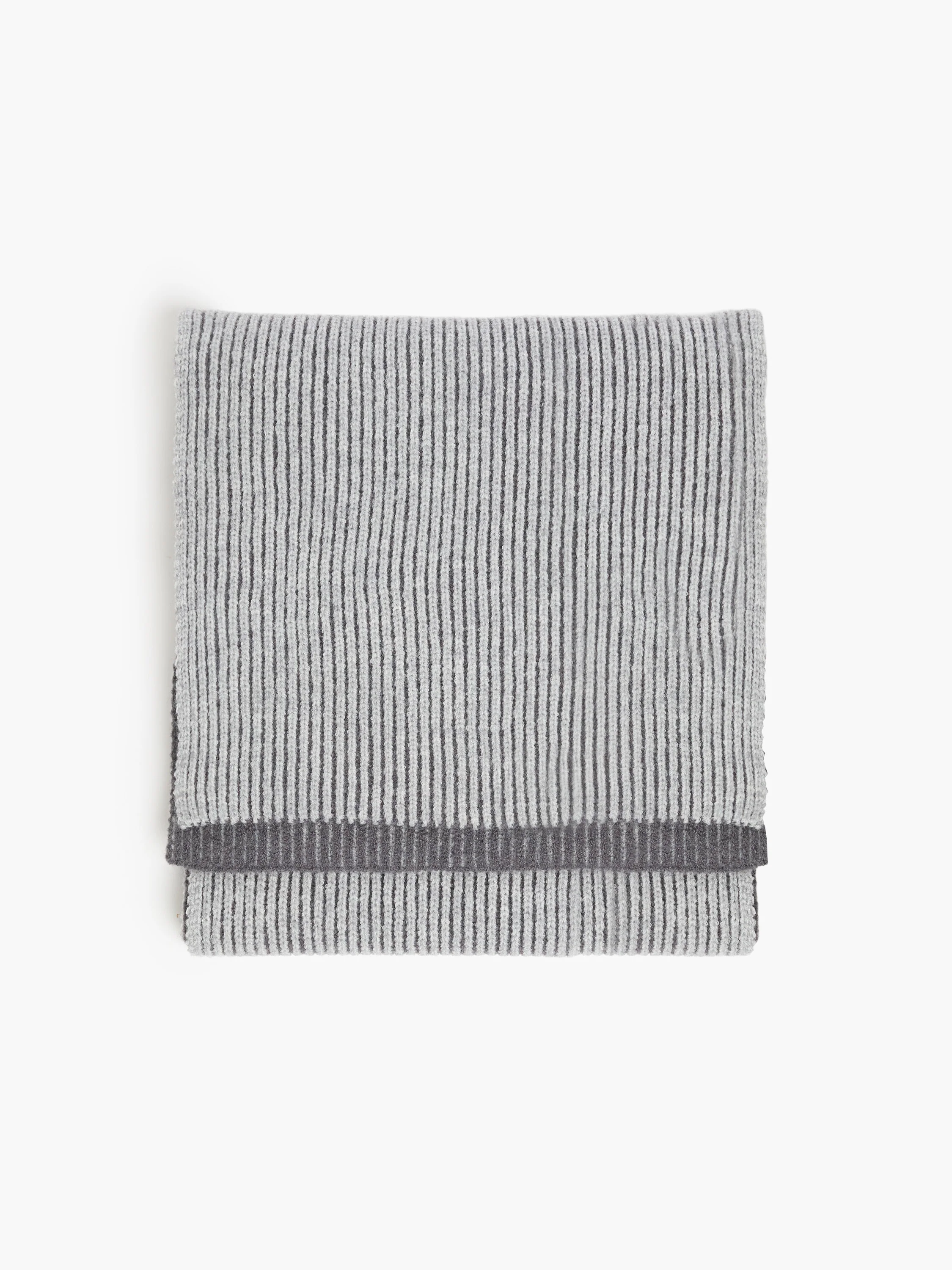 Two Tone Knit Scarf - Image 2
