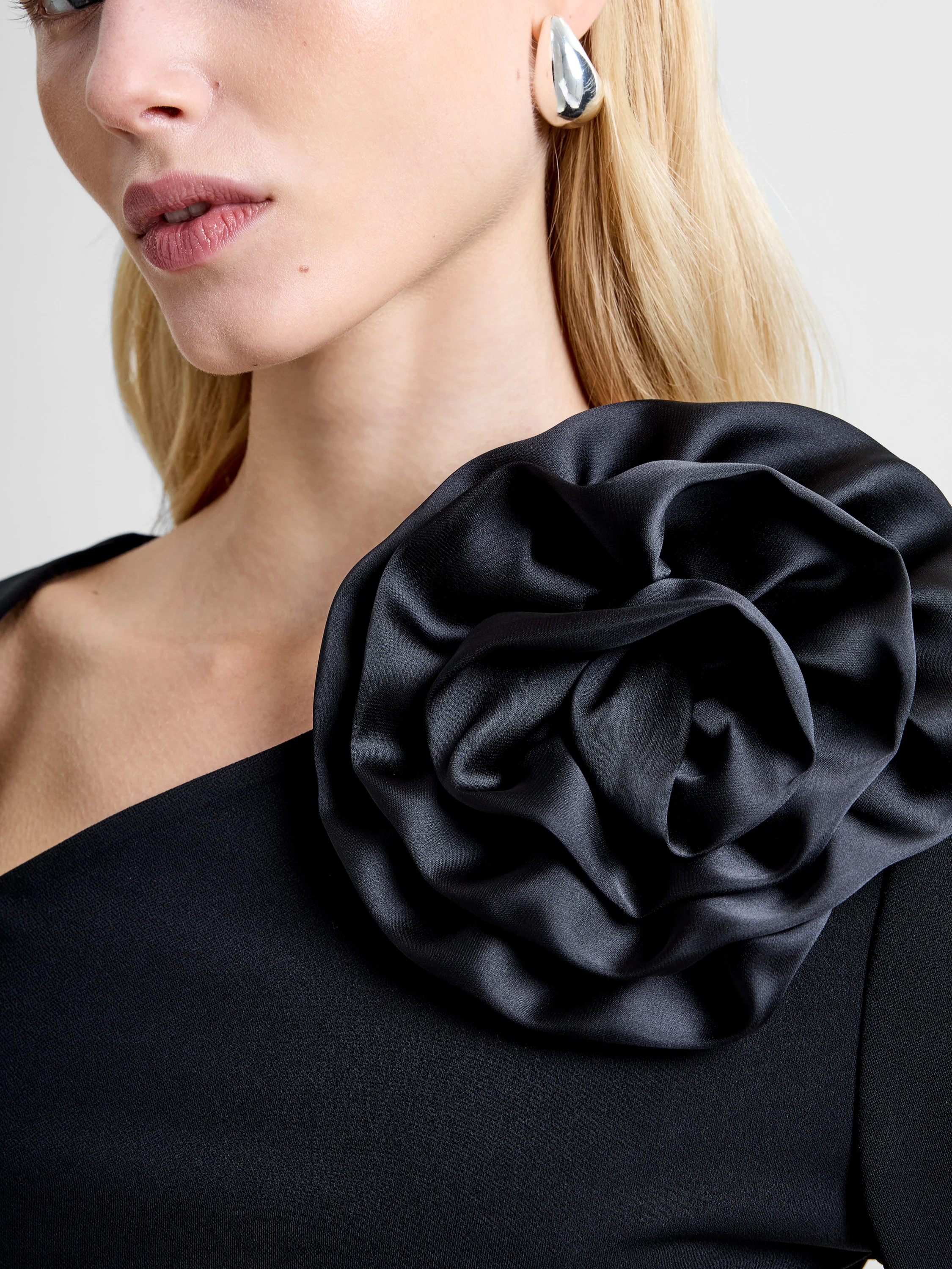 Valetta Jersey Long Sleeve Rosette Top - Image 2