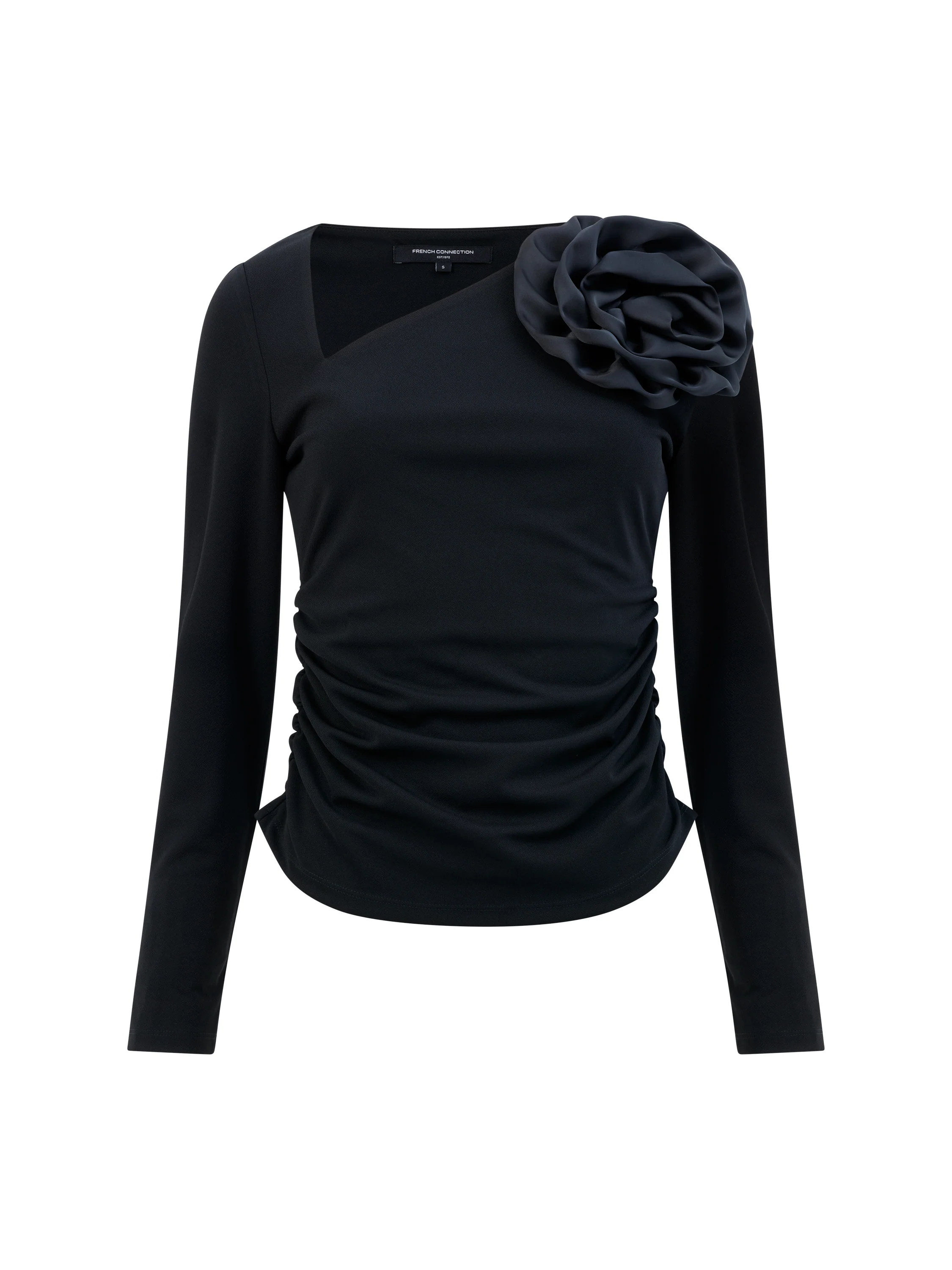 Valetta Jersey Long Sleeve Rosette Top - Image 6