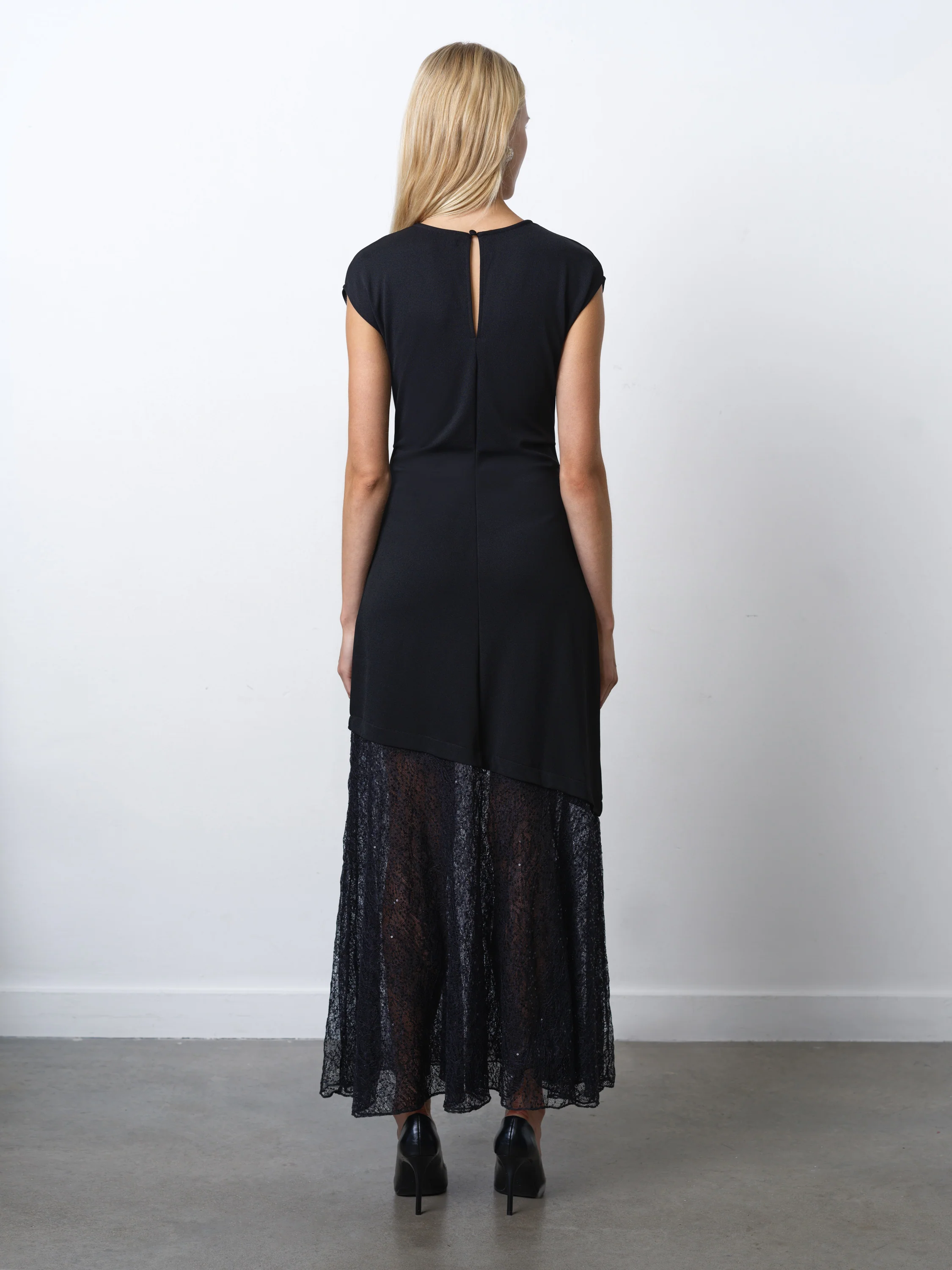 Valetta Lace Sequin Mix Dress - Image 5