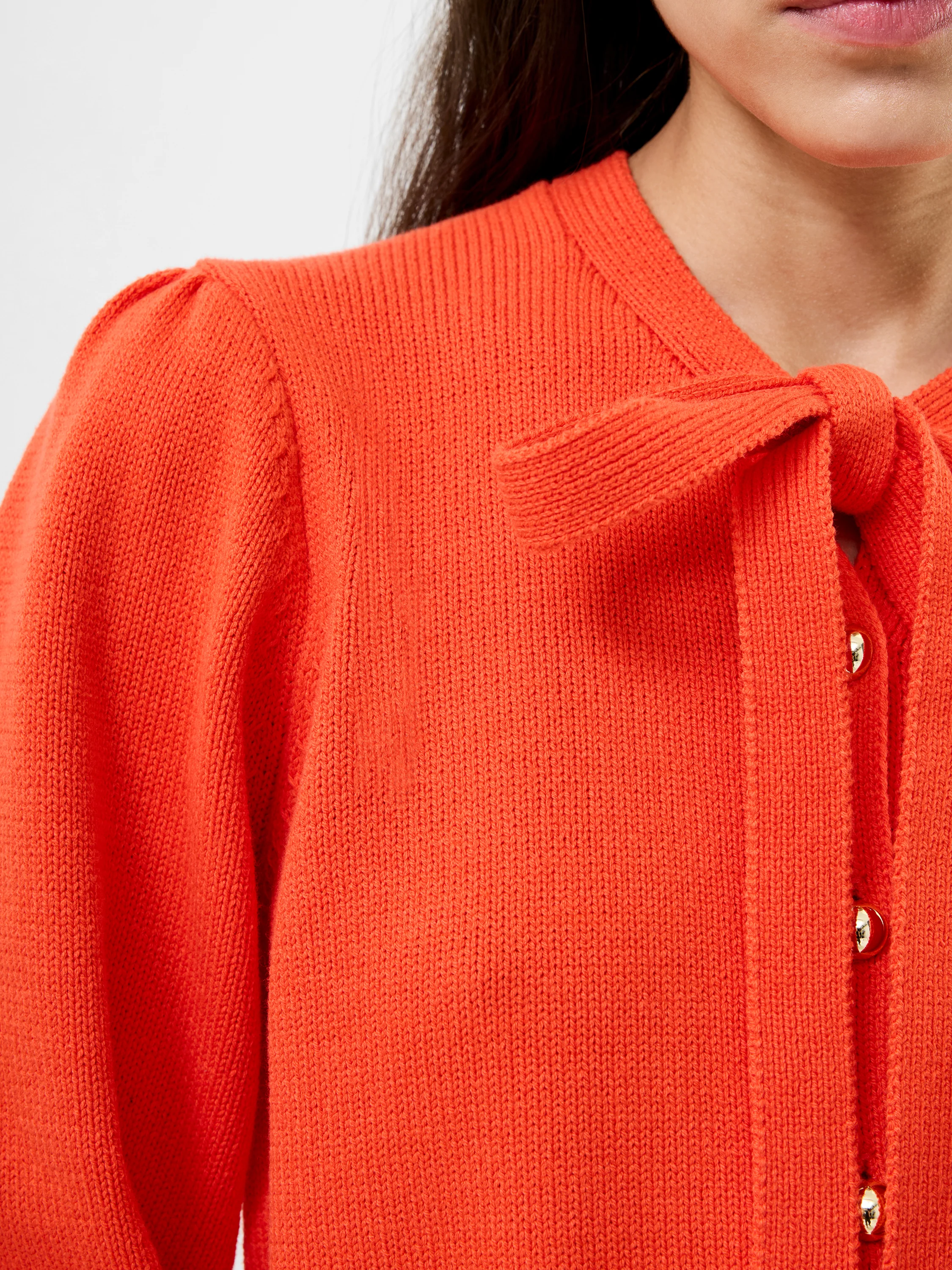 Varli Long Sleeve Tie Neck Cardigan - Image 2