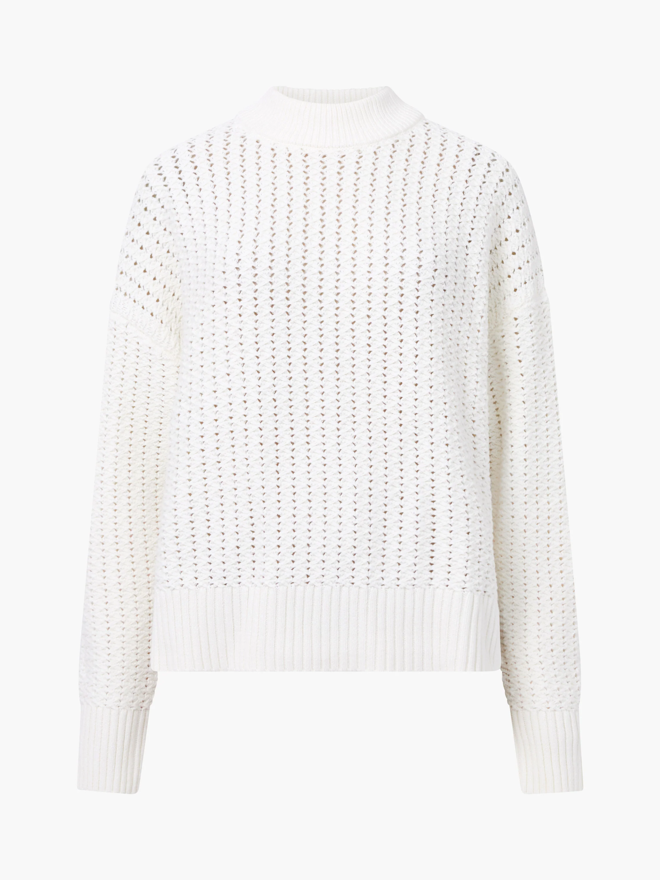 Varli Mock Neck Open Stitch Jumper - Image 7