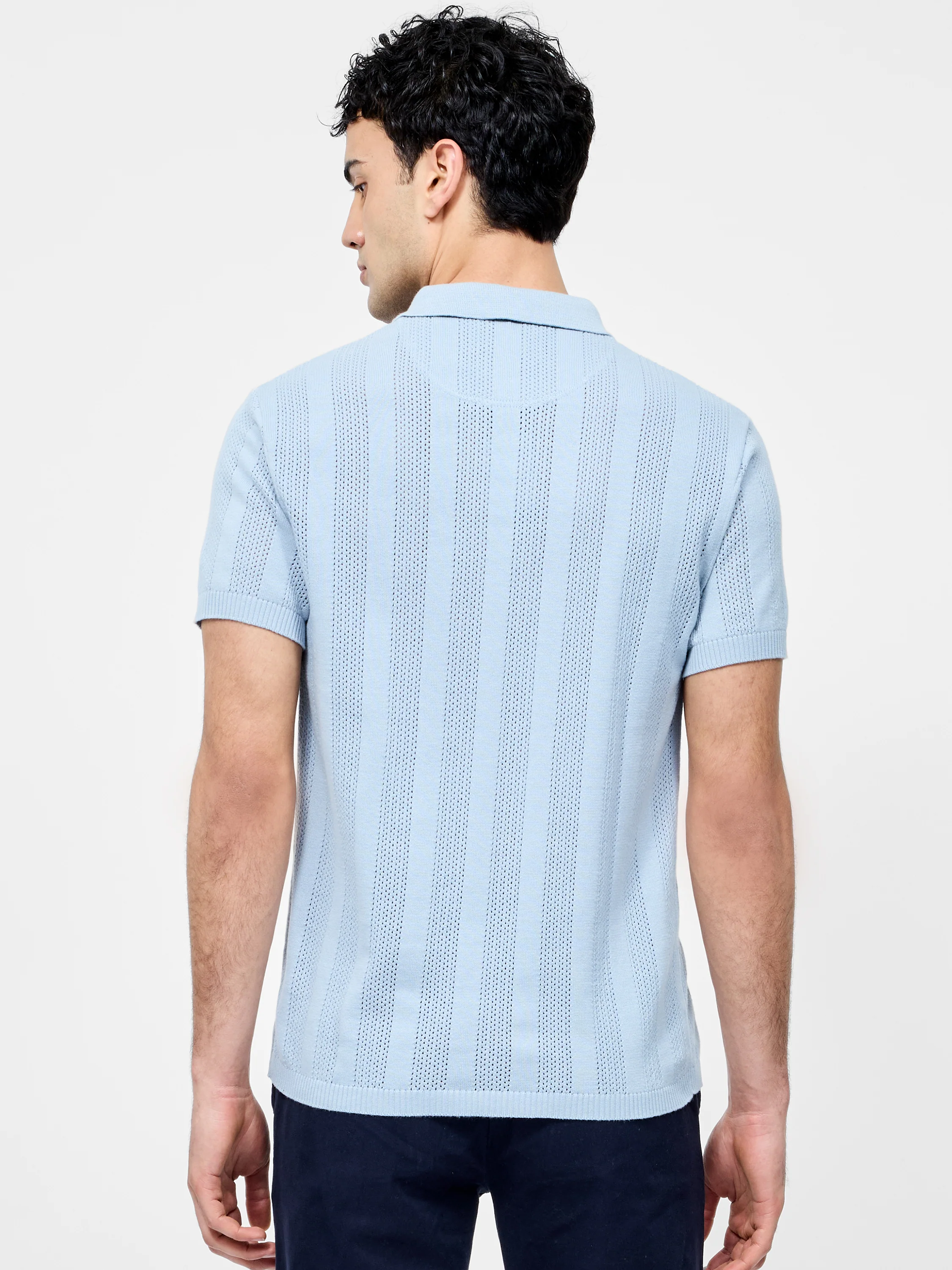 Vertical Stripe Polo - Image 4