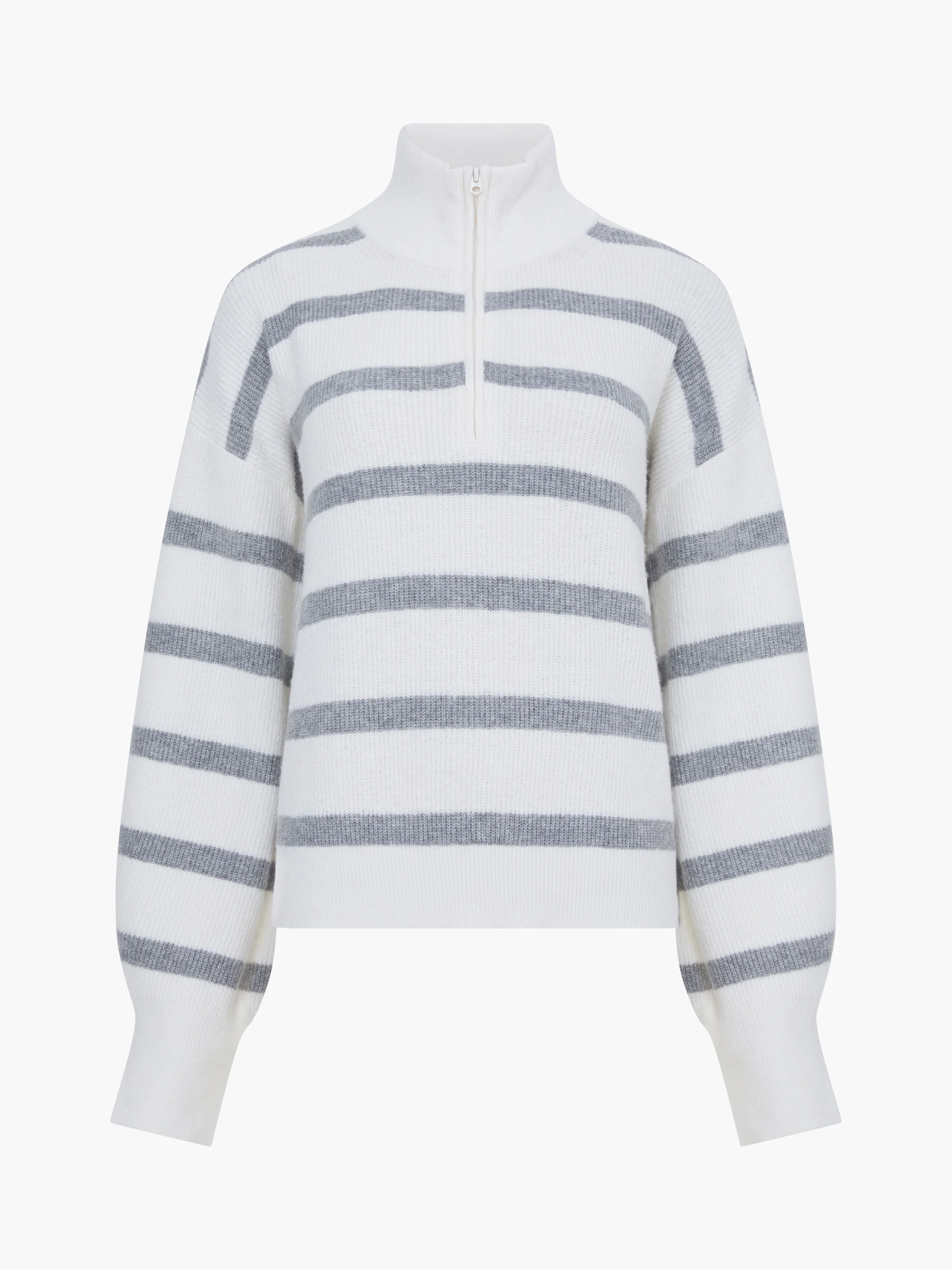 Vhari Recycled Stripe Half Zip Jumper - Image 6