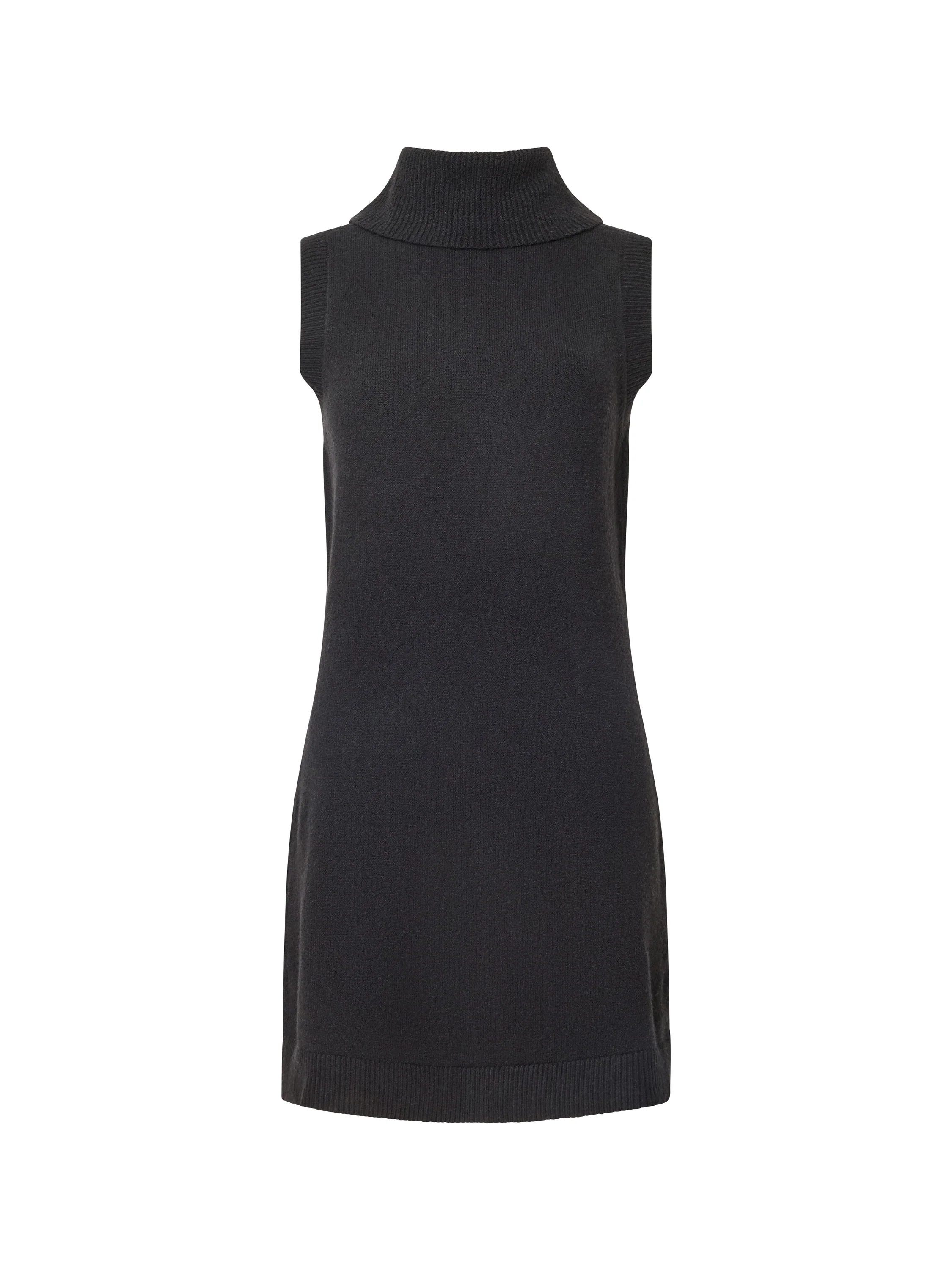Vhari Recycled Knit Sleeveless Turtleneck Mini Dress - Image 6