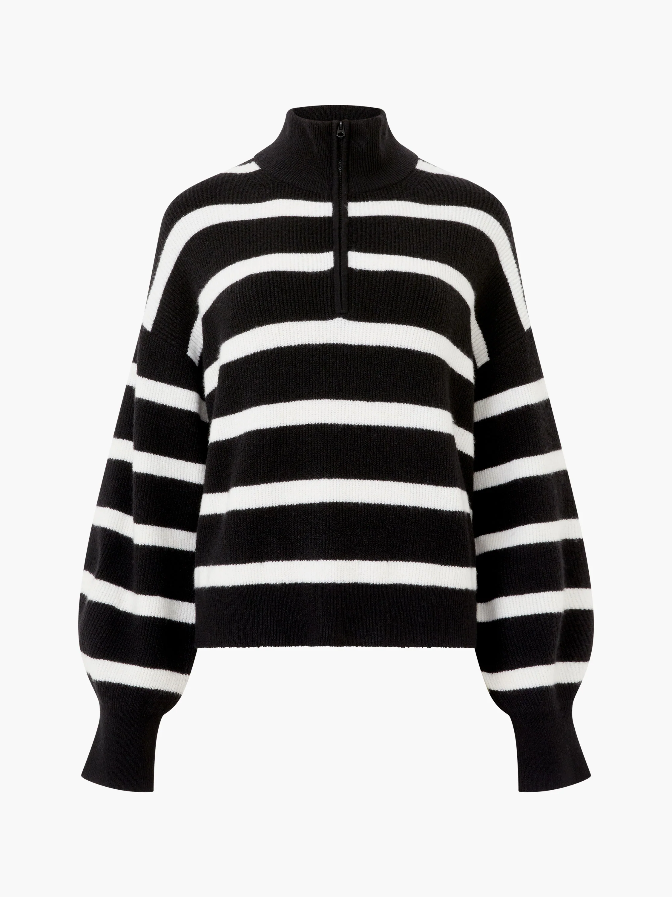 Vhari Recycled Stripe Half Zip Jumper - Image 6