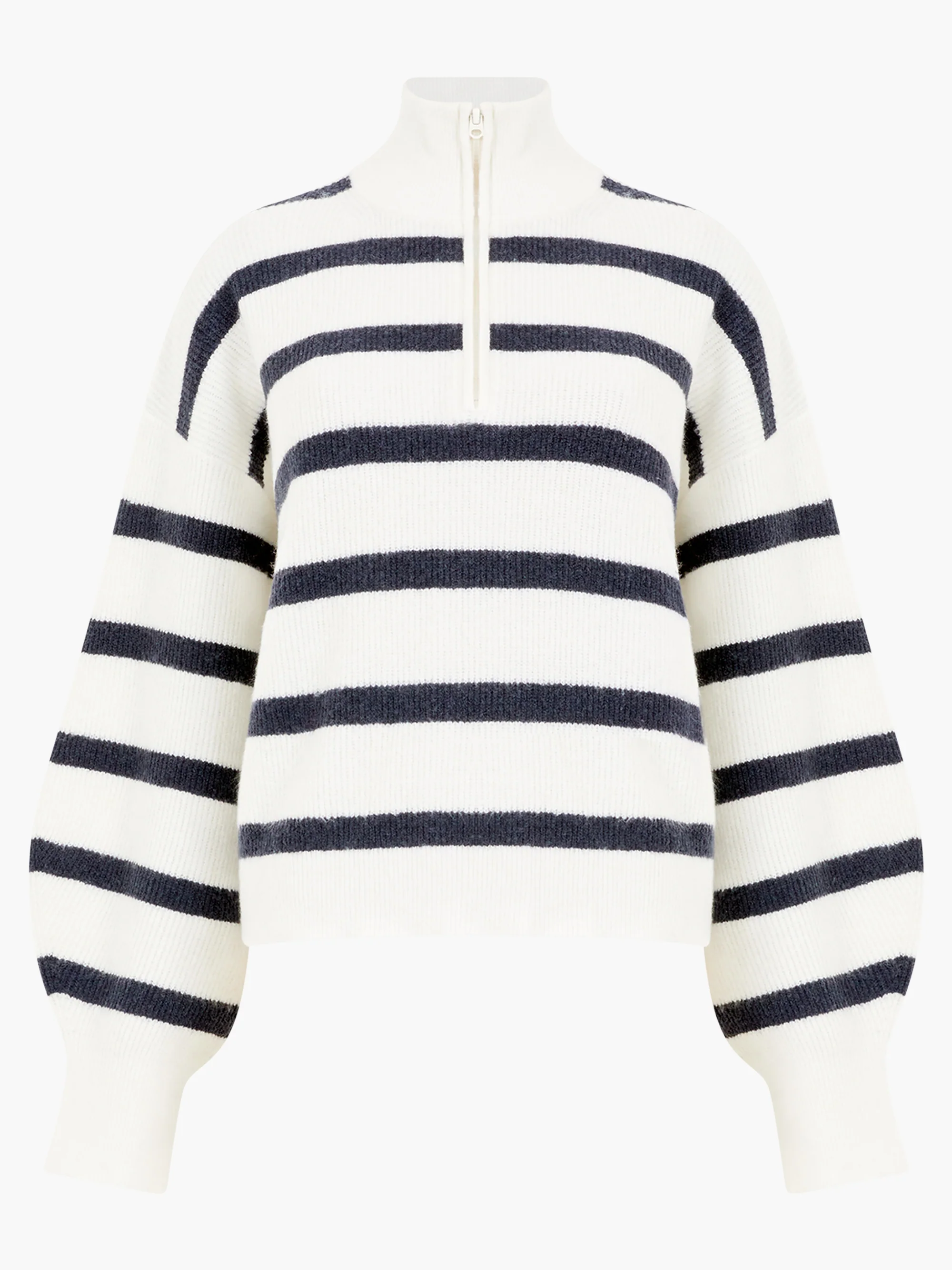 Vhari Recycled Stripe Half Zip Jumper - Image 6
