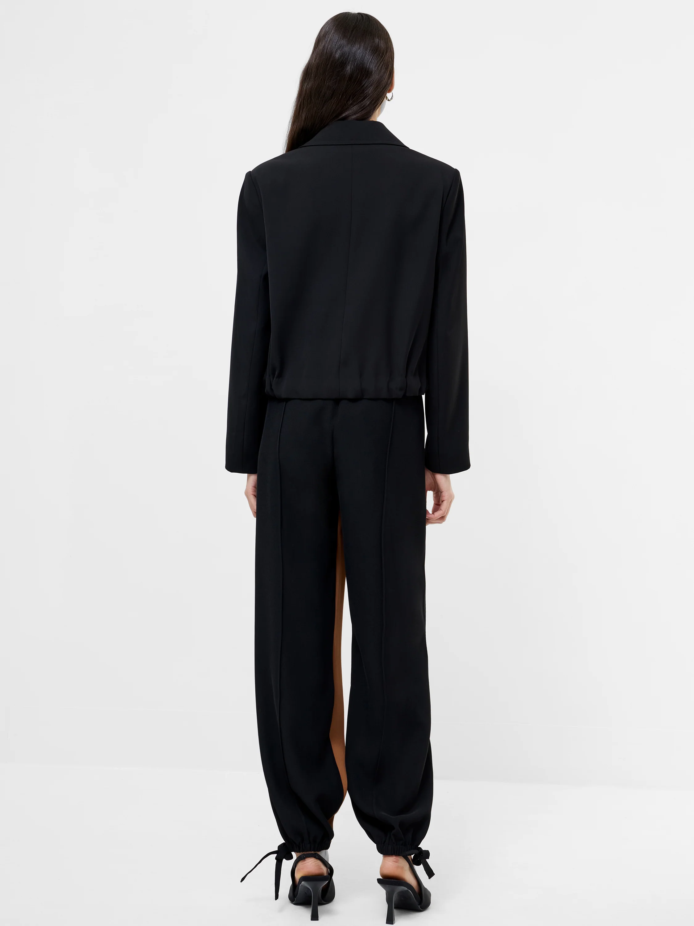 Vinnie Tailored Double Breasted Cropped Jacket - Image 4